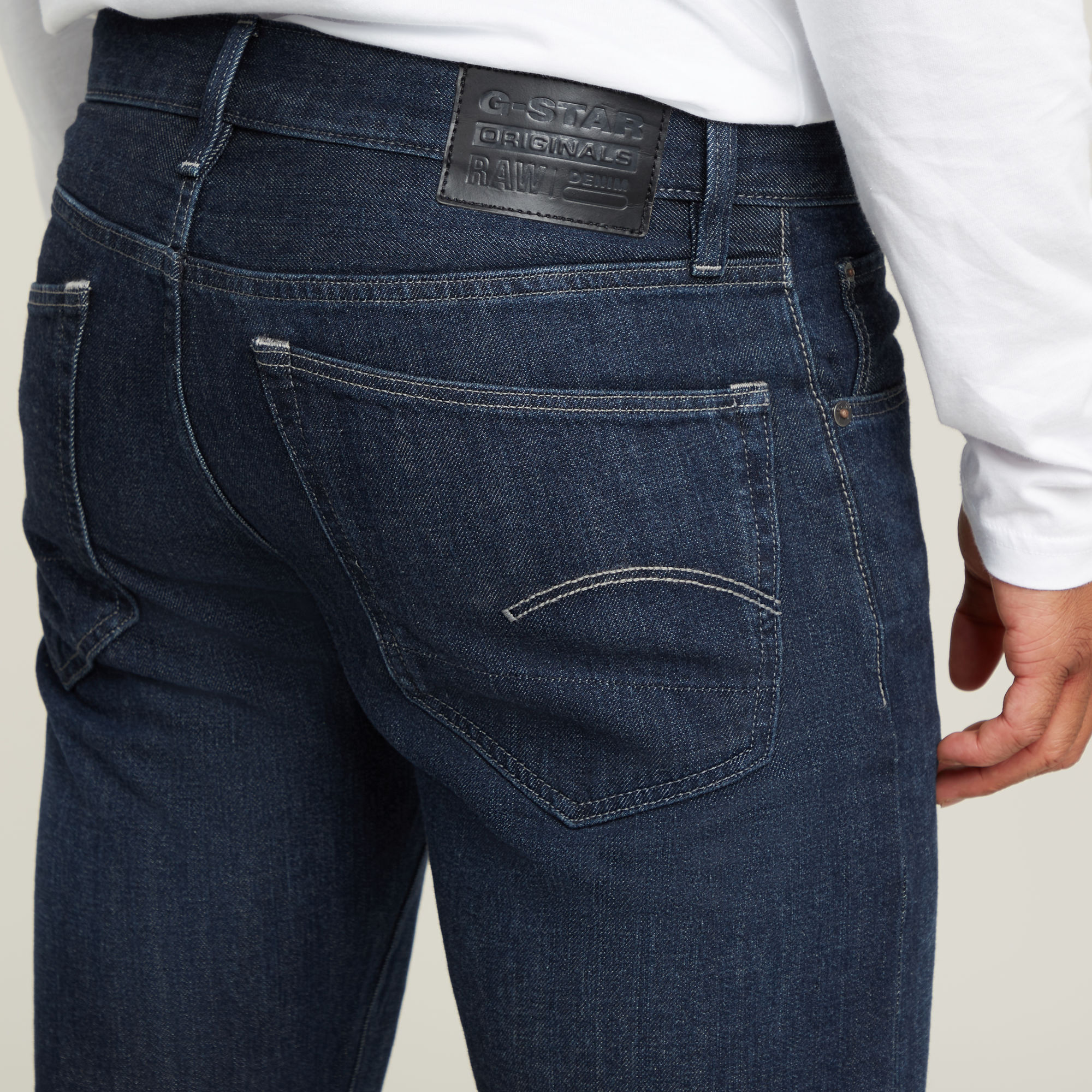 G-Star RAW 3301 Straight Jeans Donkerblauw Heren