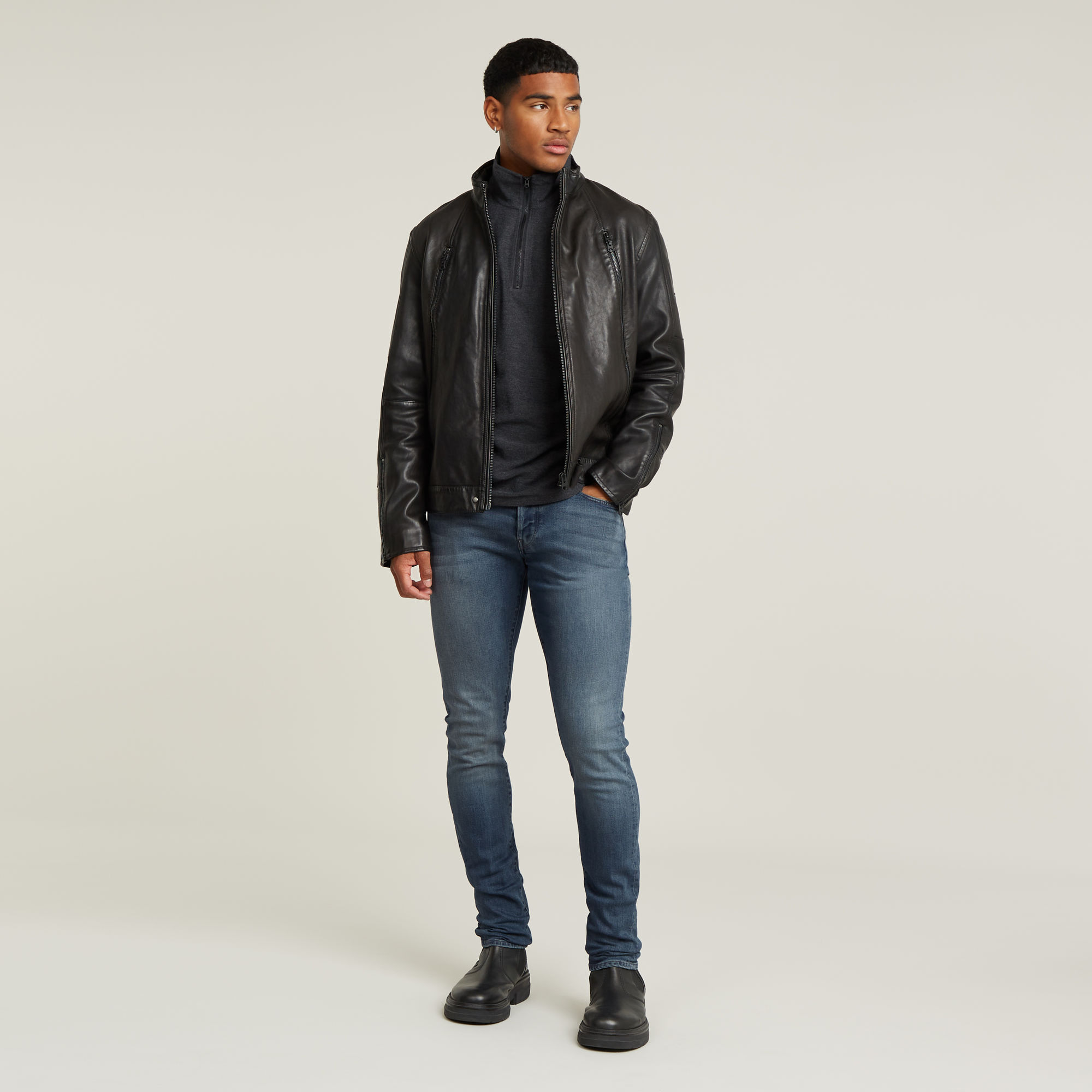 G-Star RAW 3301 Slim Jeans Donkerblauw Heren