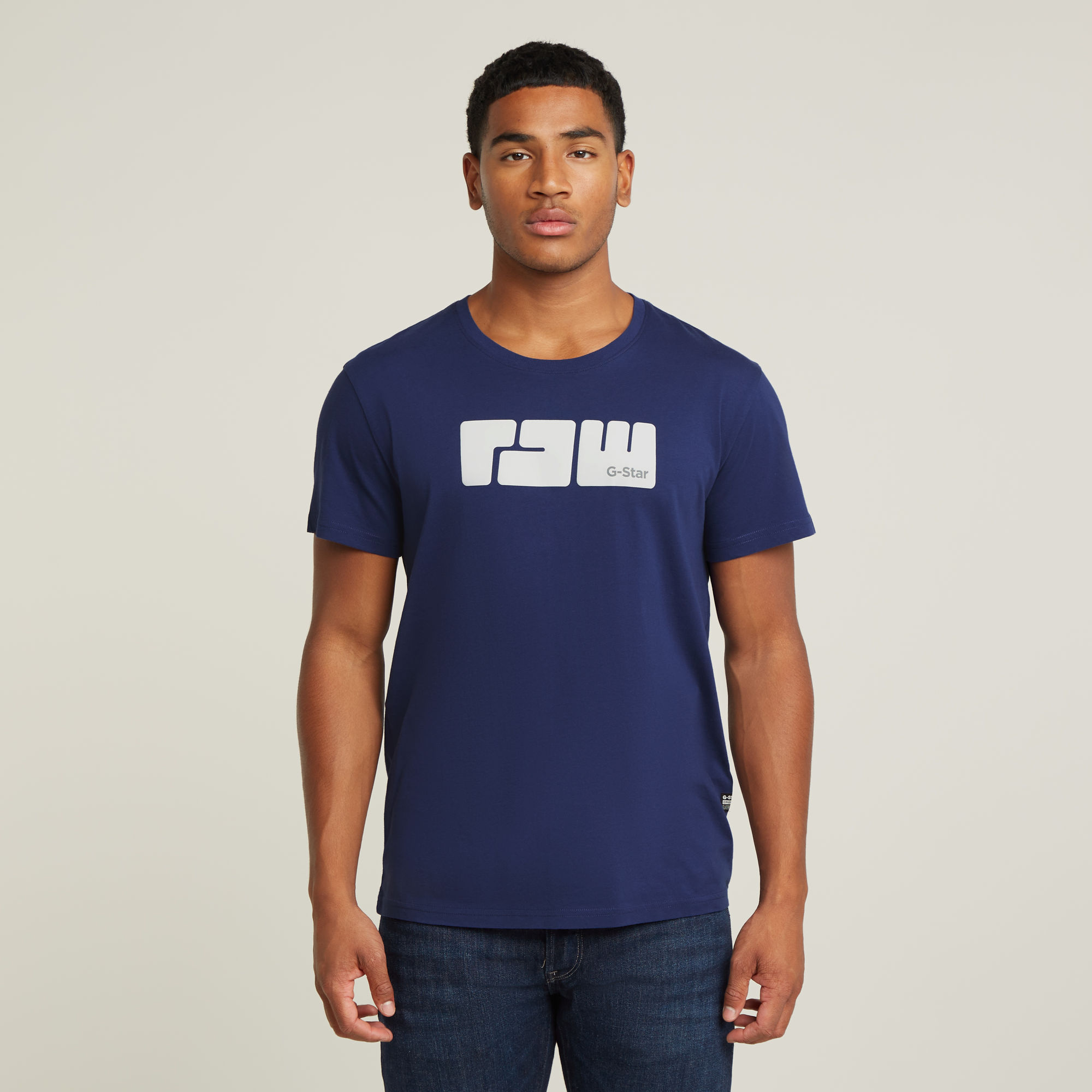 

RAW Puff T-Shirt - Midden blauw - Heren