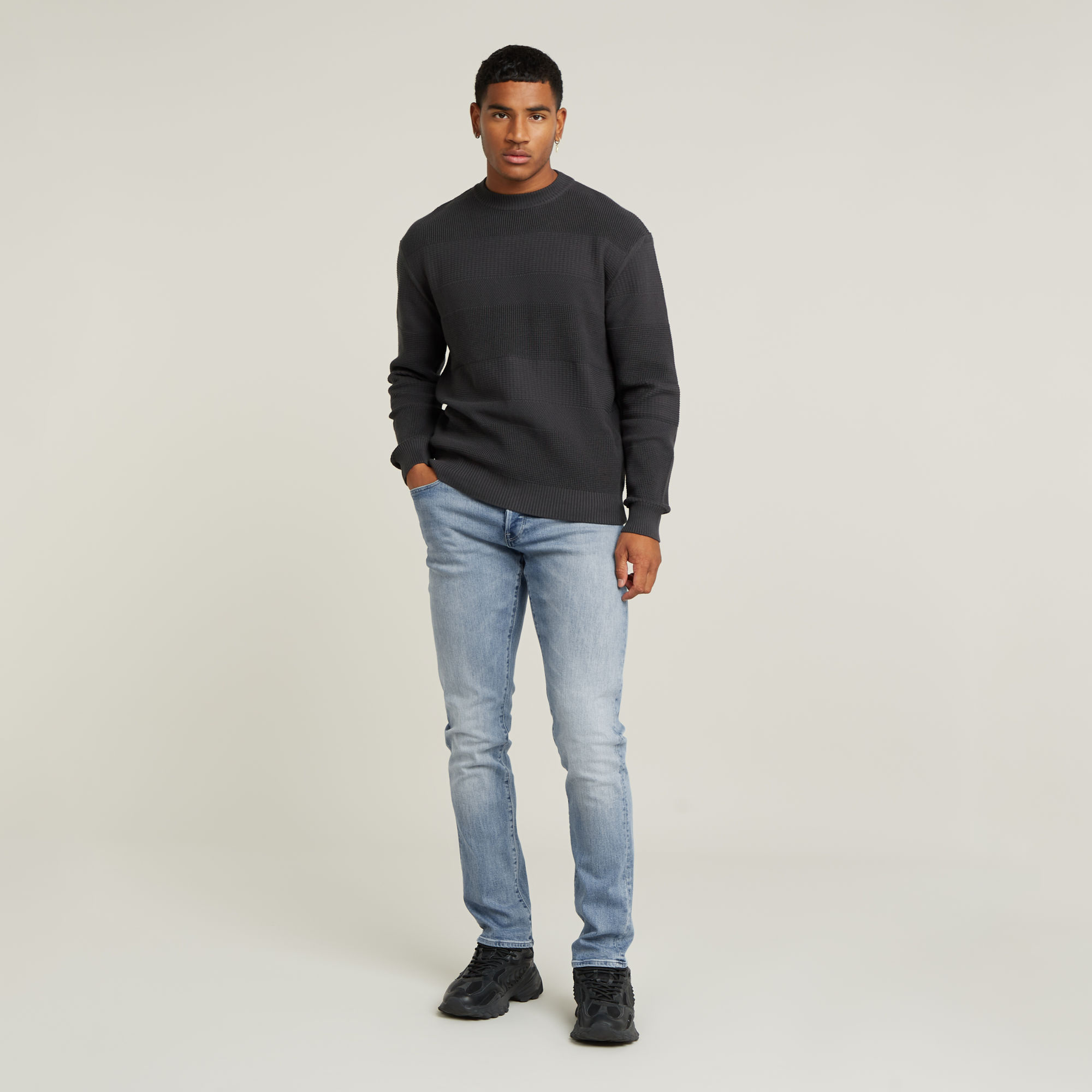 G-Star RAW 3301 Regular Tapered Jeans Midden blauw Heren