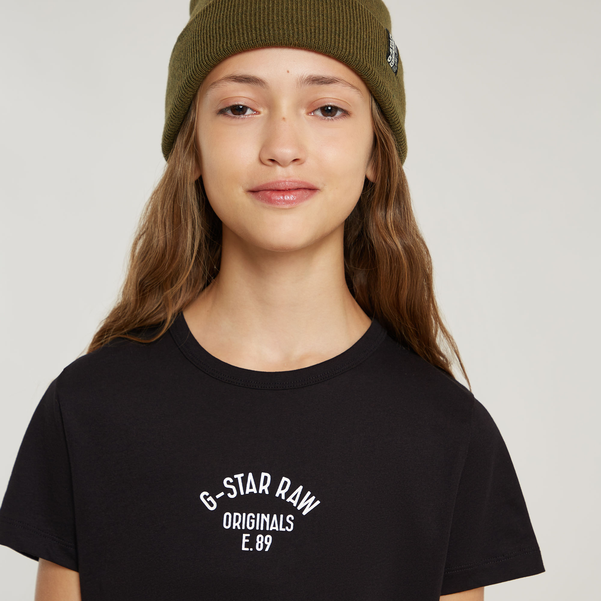 G-Star RAW Meisjes T-Shirt Slim Zwart meisjes