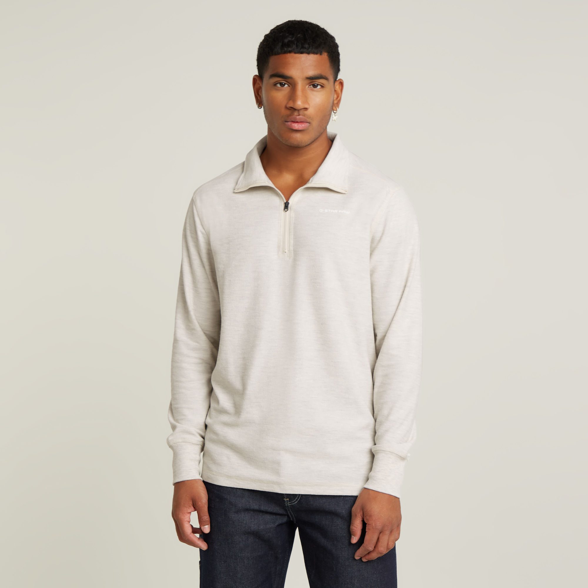 

Lightweight Astro Half Zip Sweater - Multi color - Men