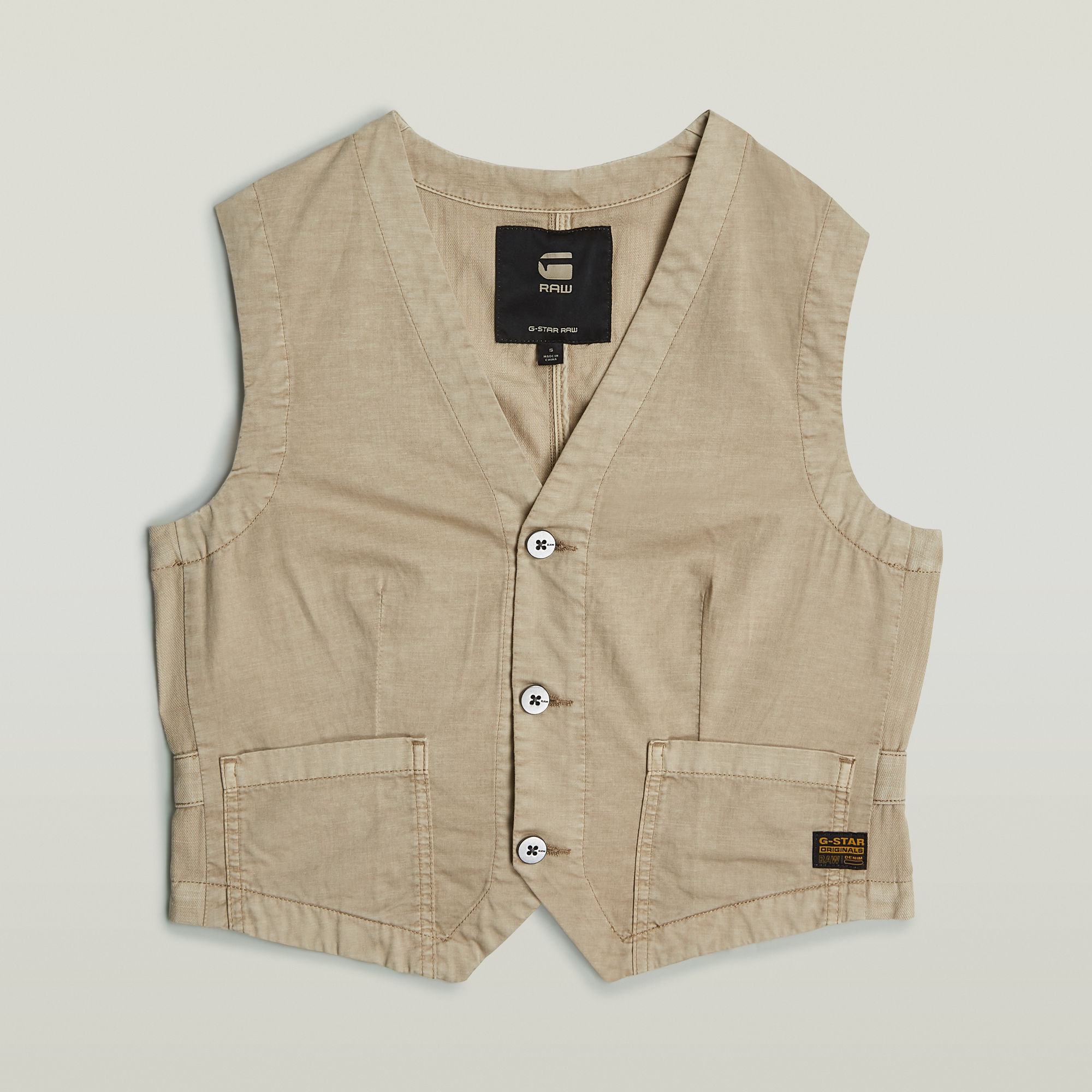 Thumbnail - Weste Summer - Beige - Damen