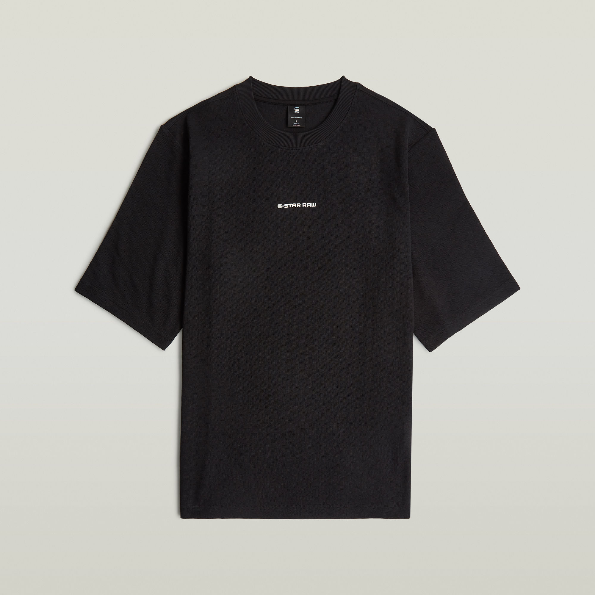 G-Star RAW Checquard Tweeter T-Shirt Zwart Heren