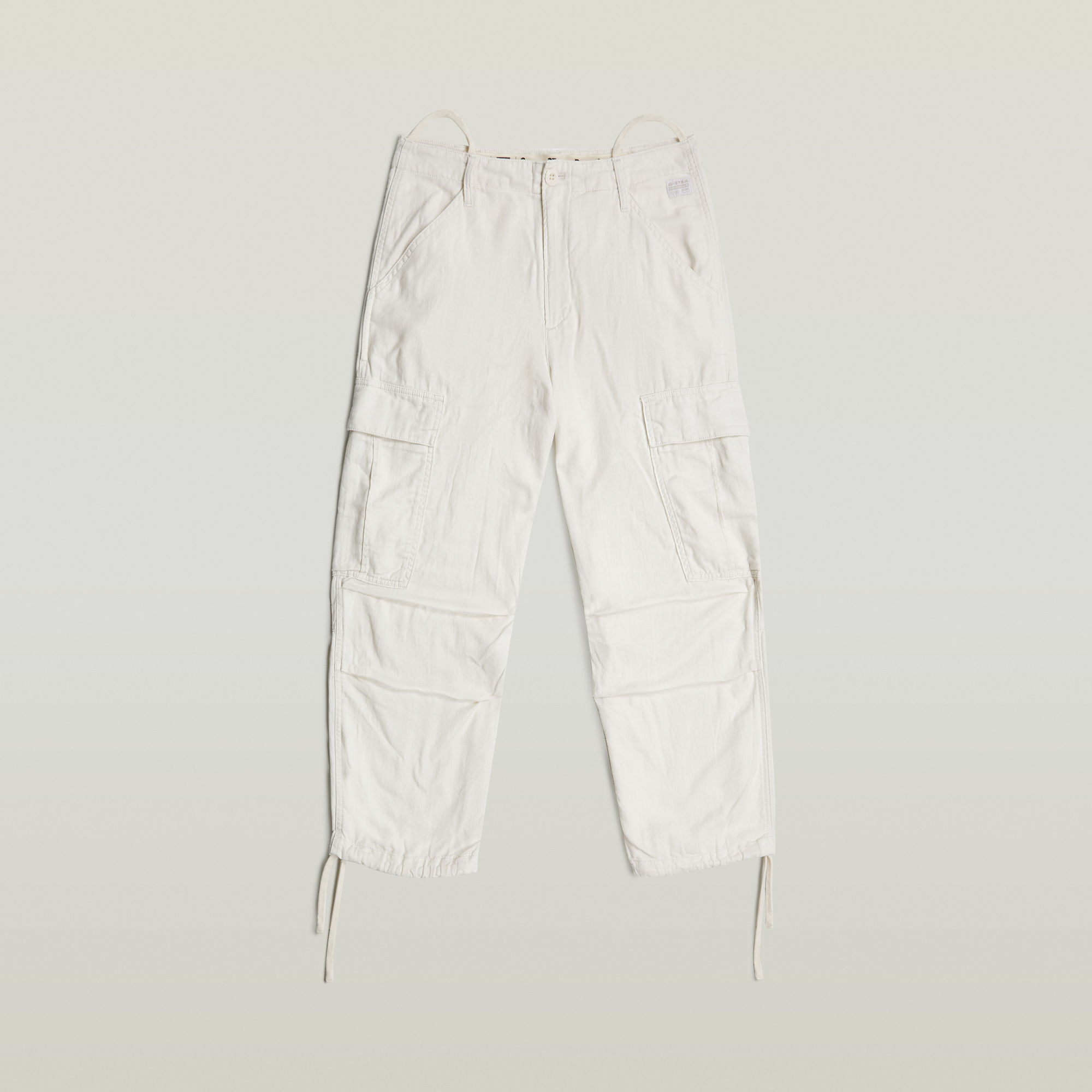 G-Star RAW Cropped Cargo Broek Wit Dames