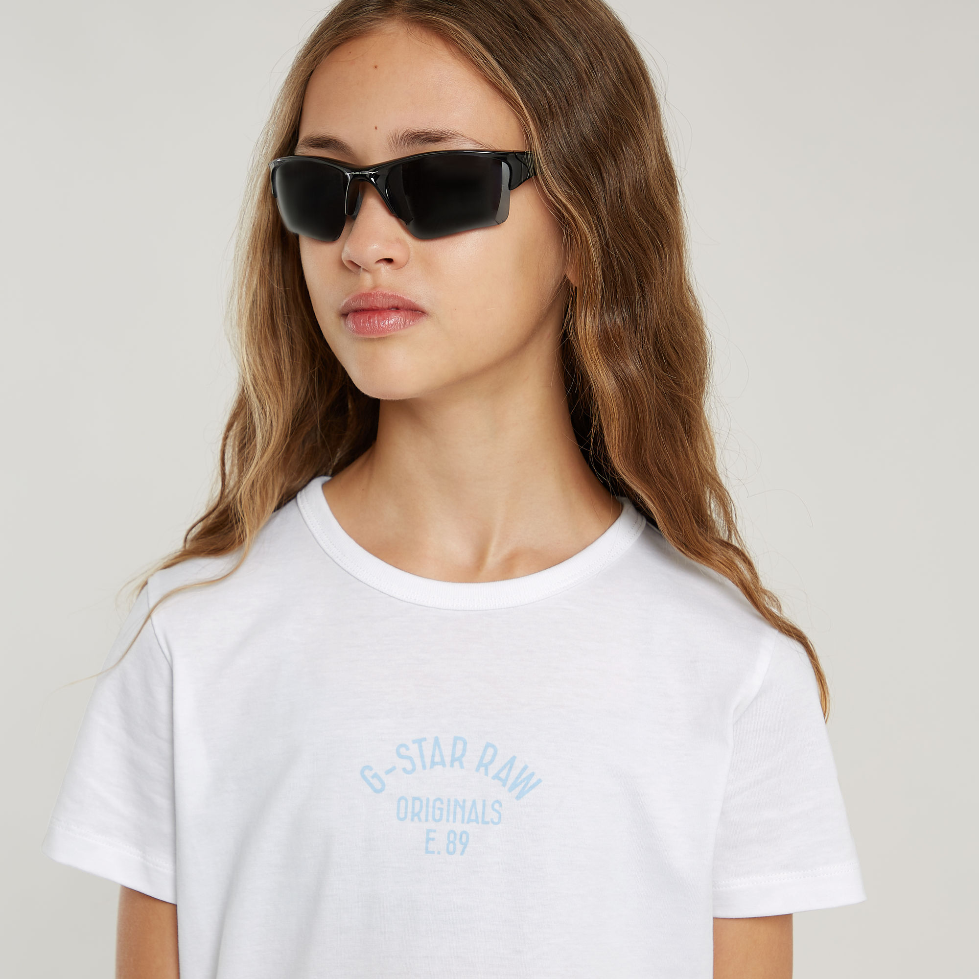 G-Star RAW Meisjes T-Shirt Slim Wit meisjes
