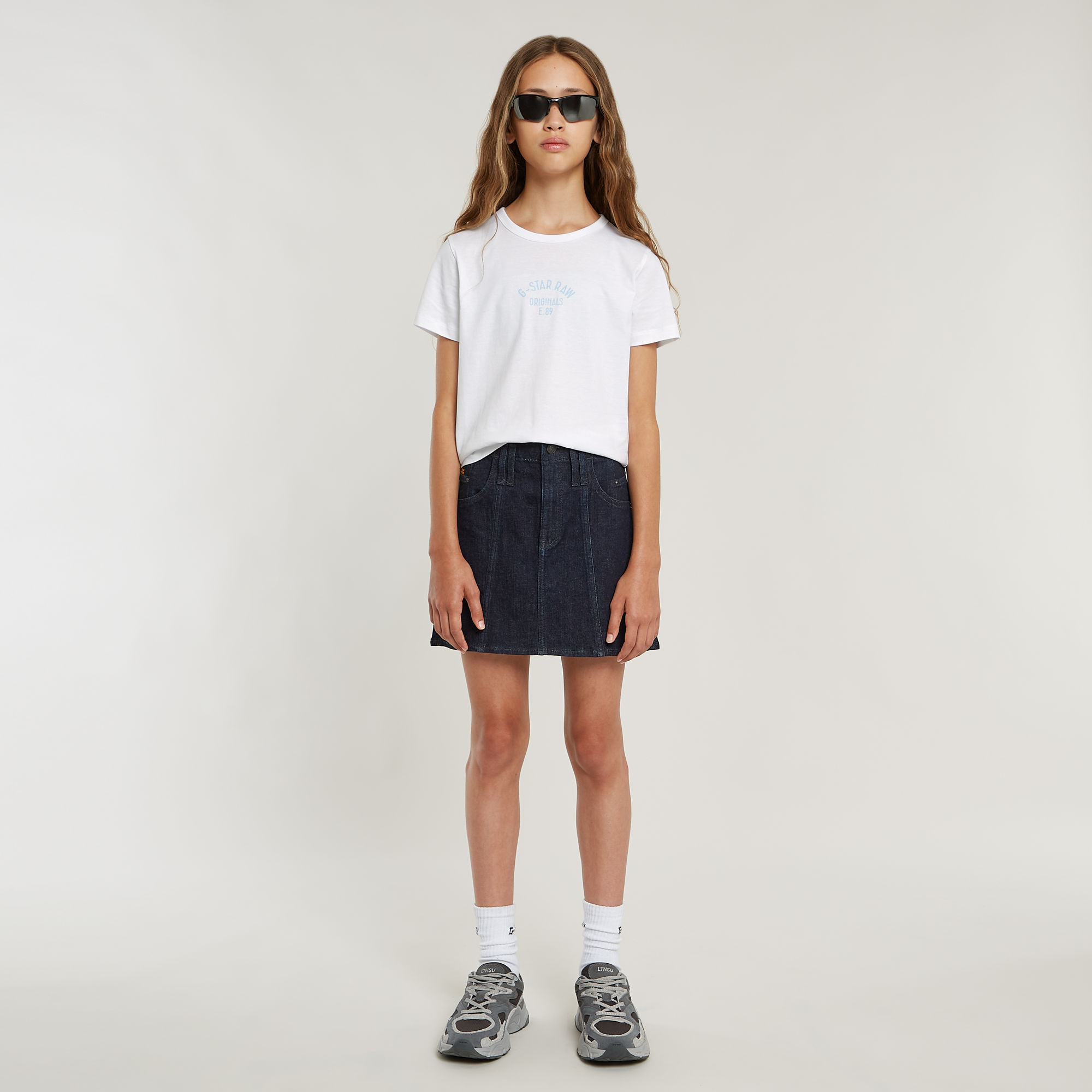 G-Star RAW Meisjes T-Shirt Slim Wit meisjes