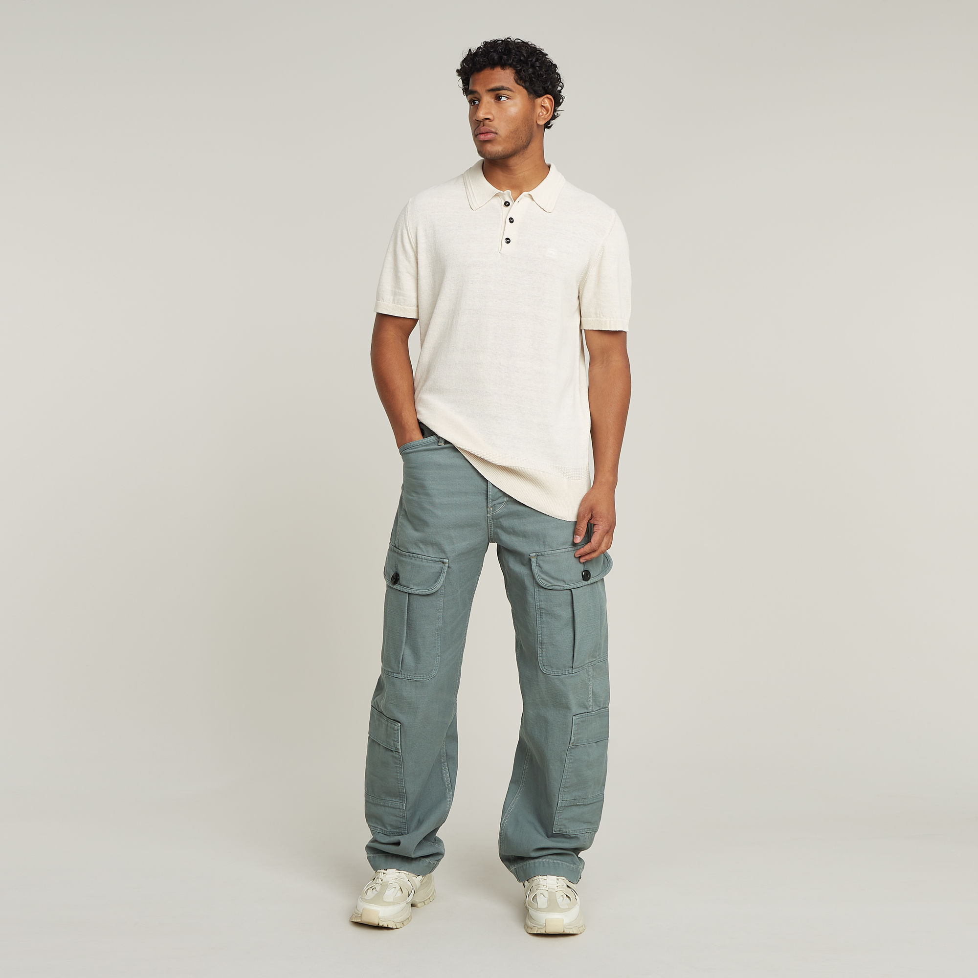 G-Star RAW Bend 3D Cargo Loose Jeans Groen Heren