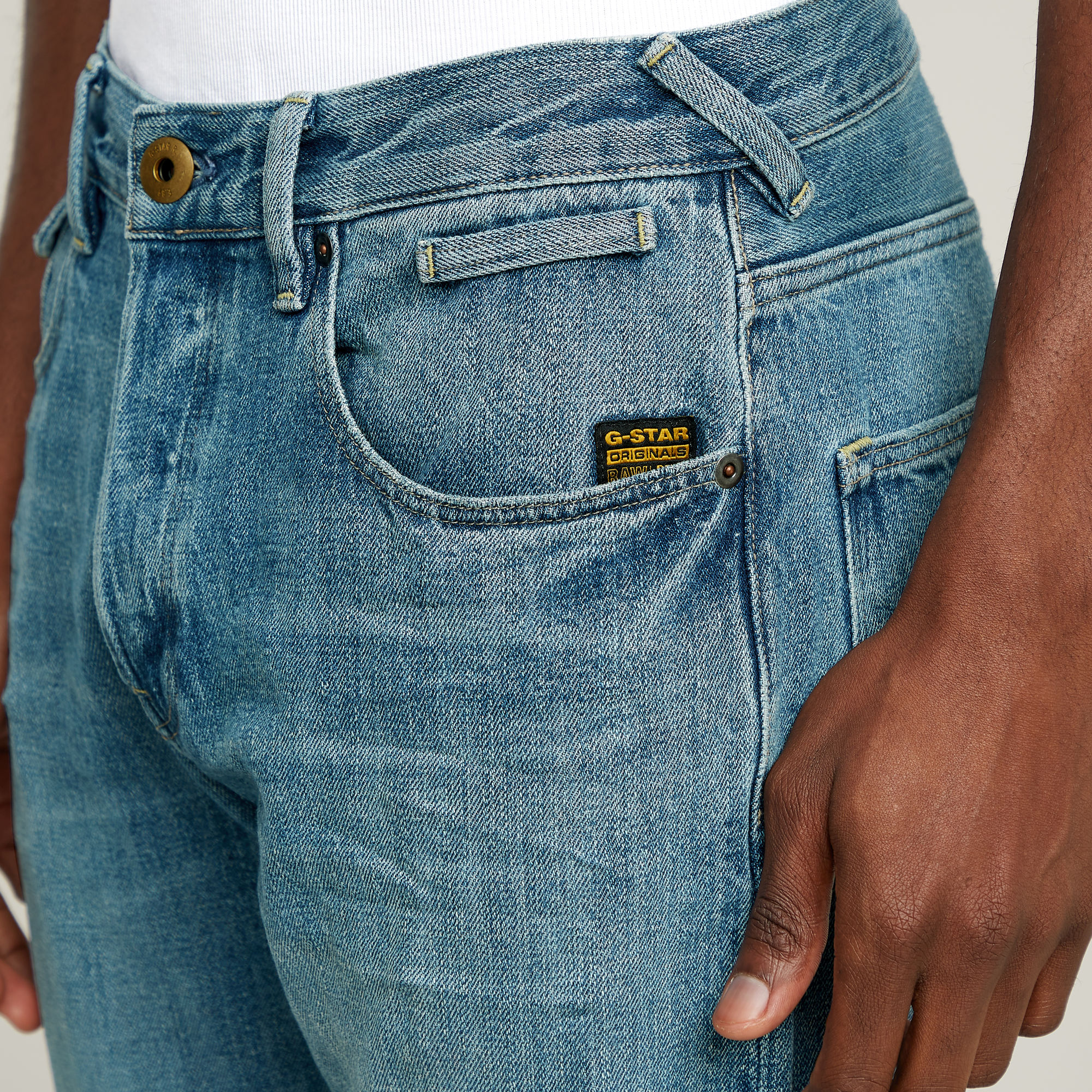 G-Star RAW Morry FWD Regular Tapered Jeans Midden blauw Heren