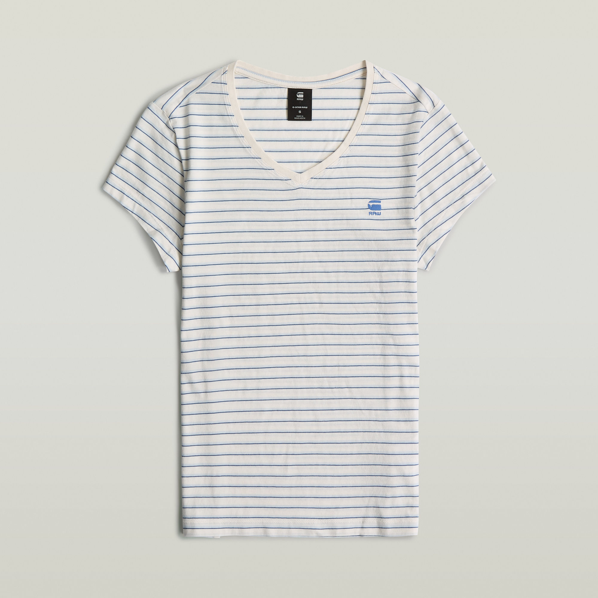 G-Star RAW Stripe Eyben Slim V-hals T-shirt 2.0 Meerkleurig Dames