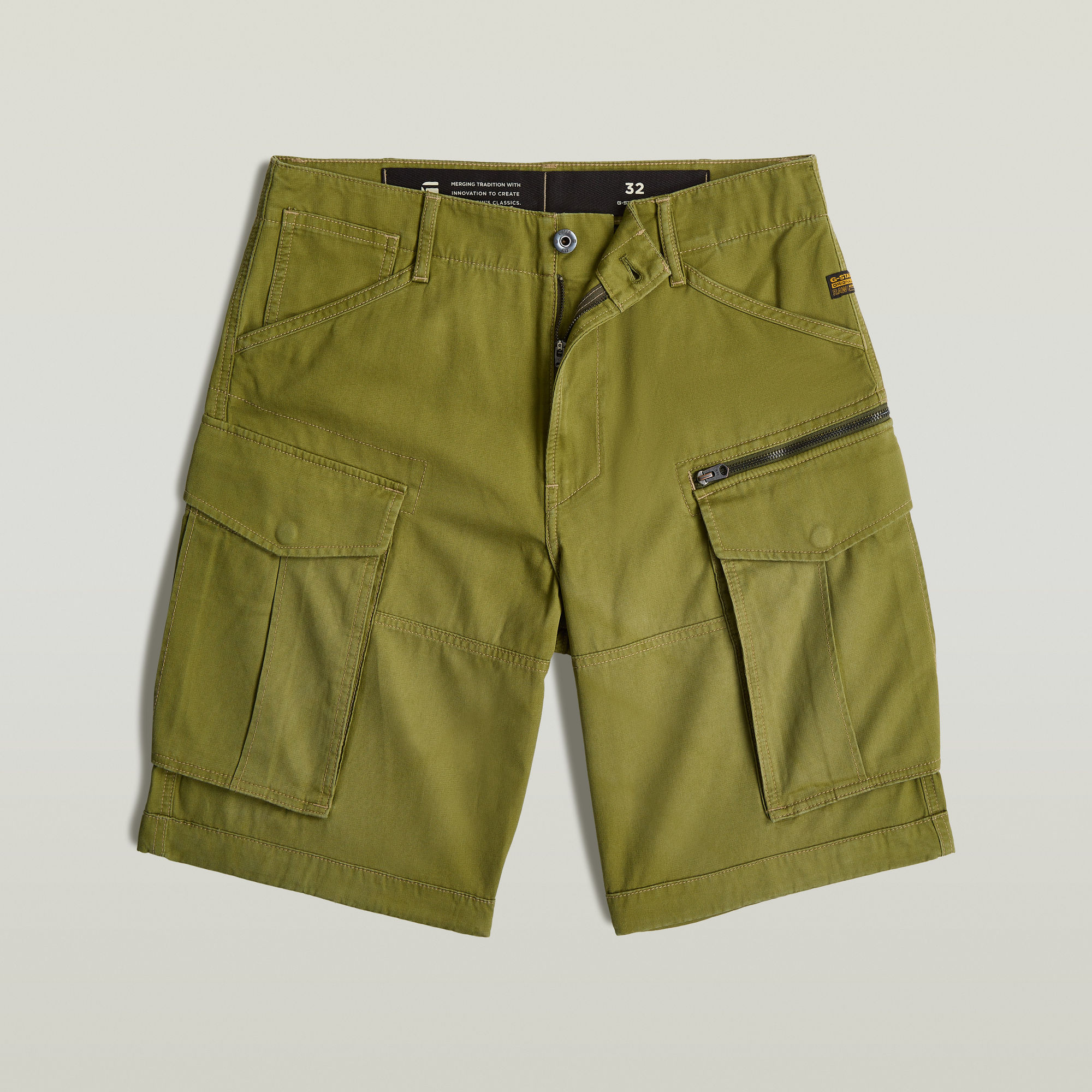 G-Star RAW Rovic Zip Relaxed Short Groen Heren
