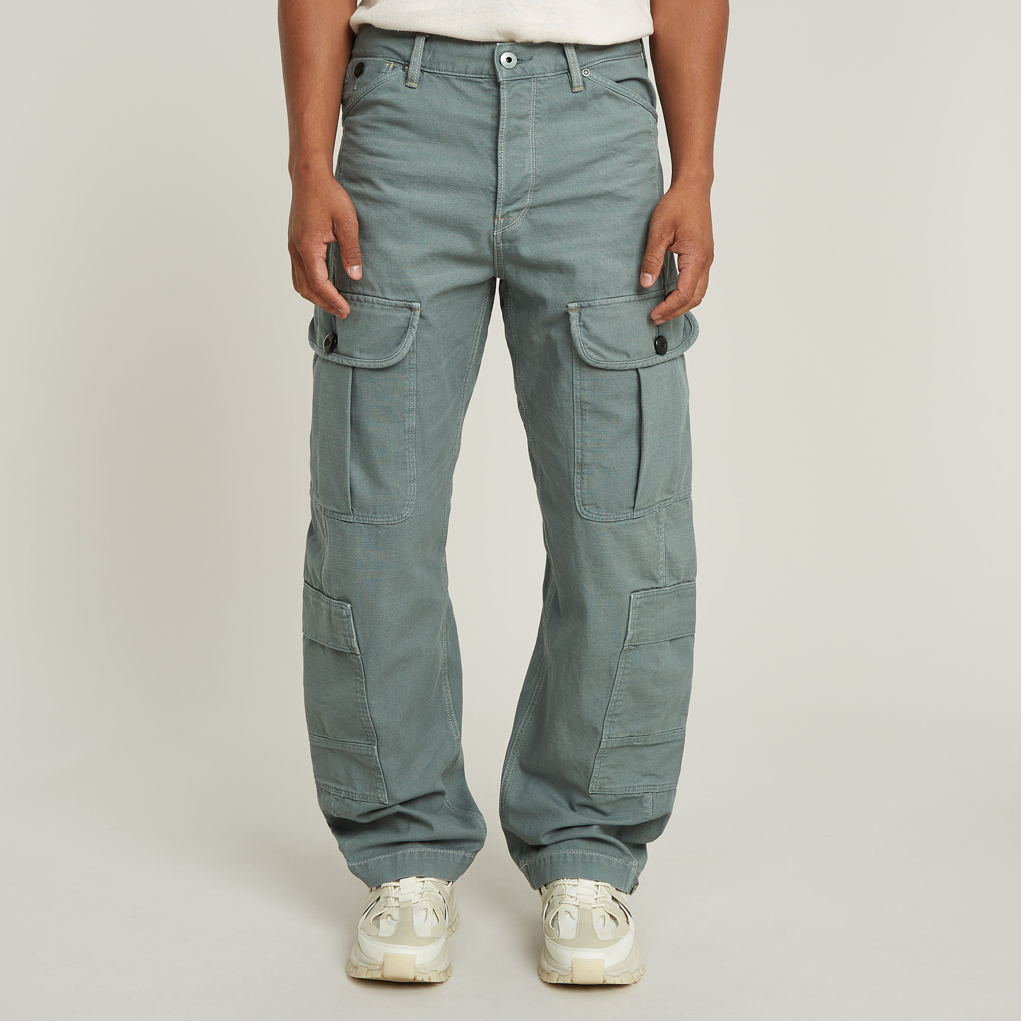 

Bend 3D Cargo Loose Jeans - Green - Men