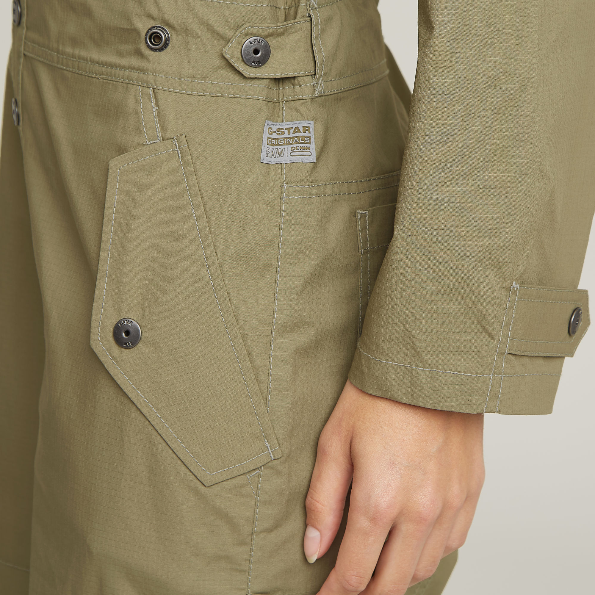 G-Star RAW Cargo Jumpsuit Groen Dames
