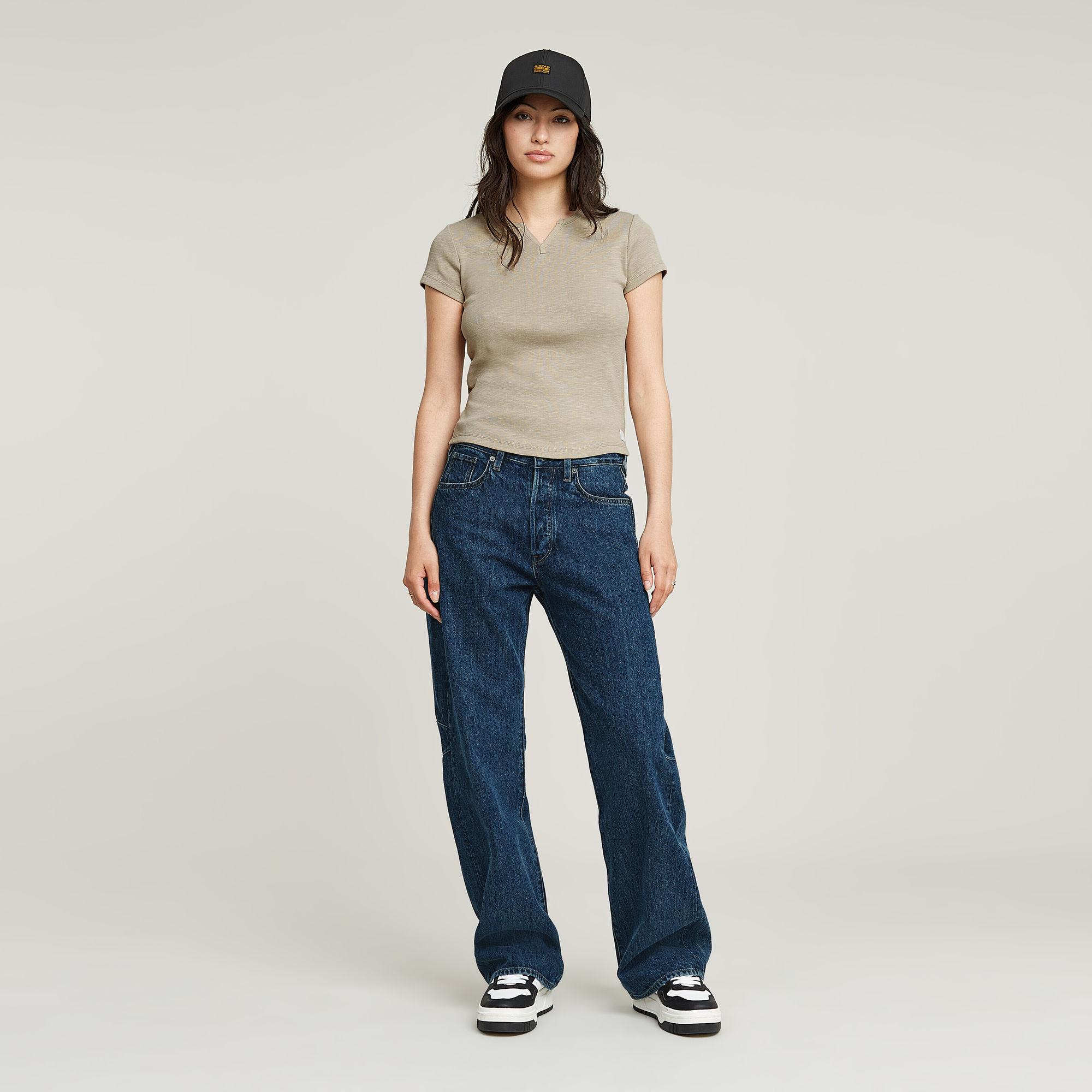 G-Star RAW Bowey 3D Boyfriend Jeans Donkerblauw Dames