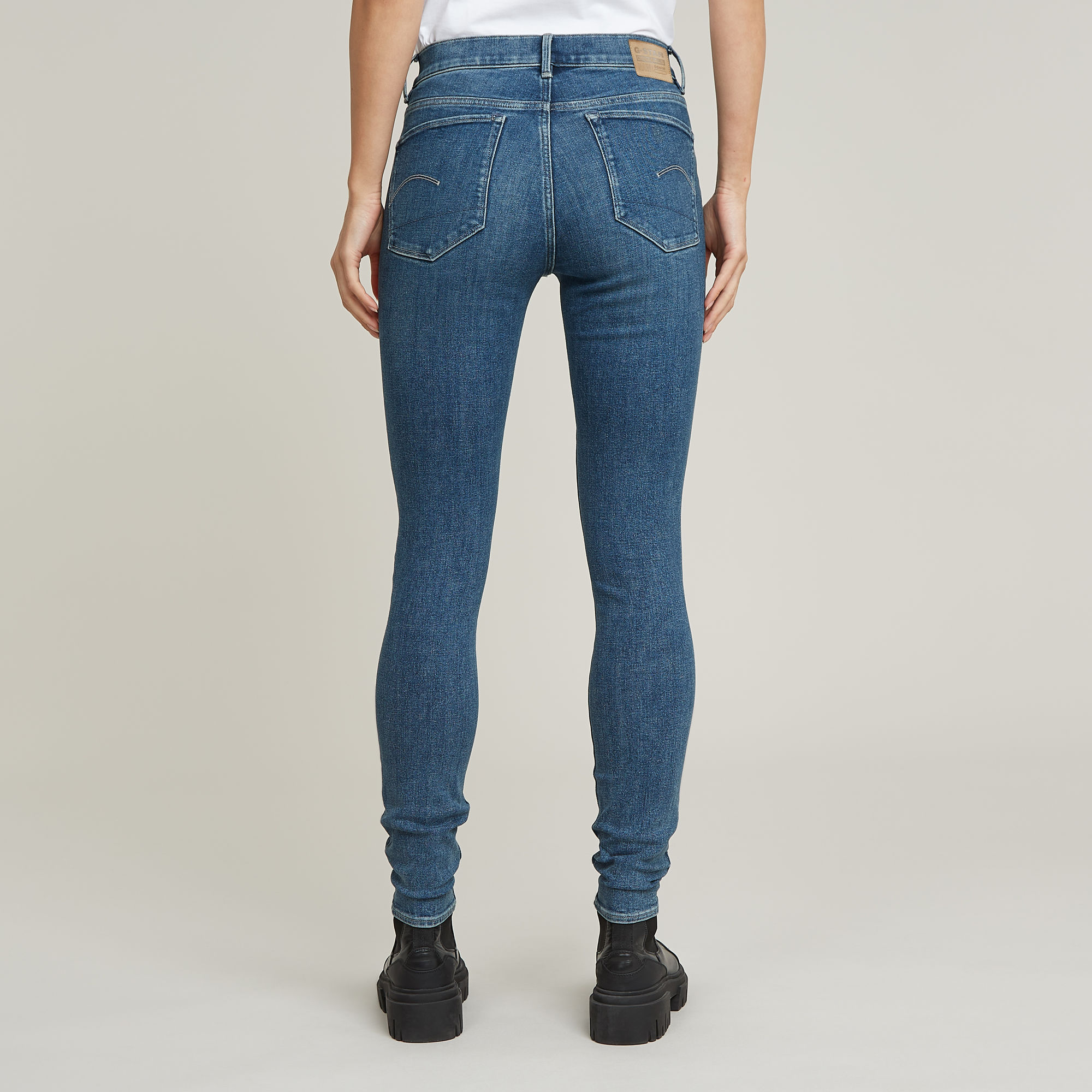 G-Star RAW 3301 Skinny Jeans Midden blauw Dames
