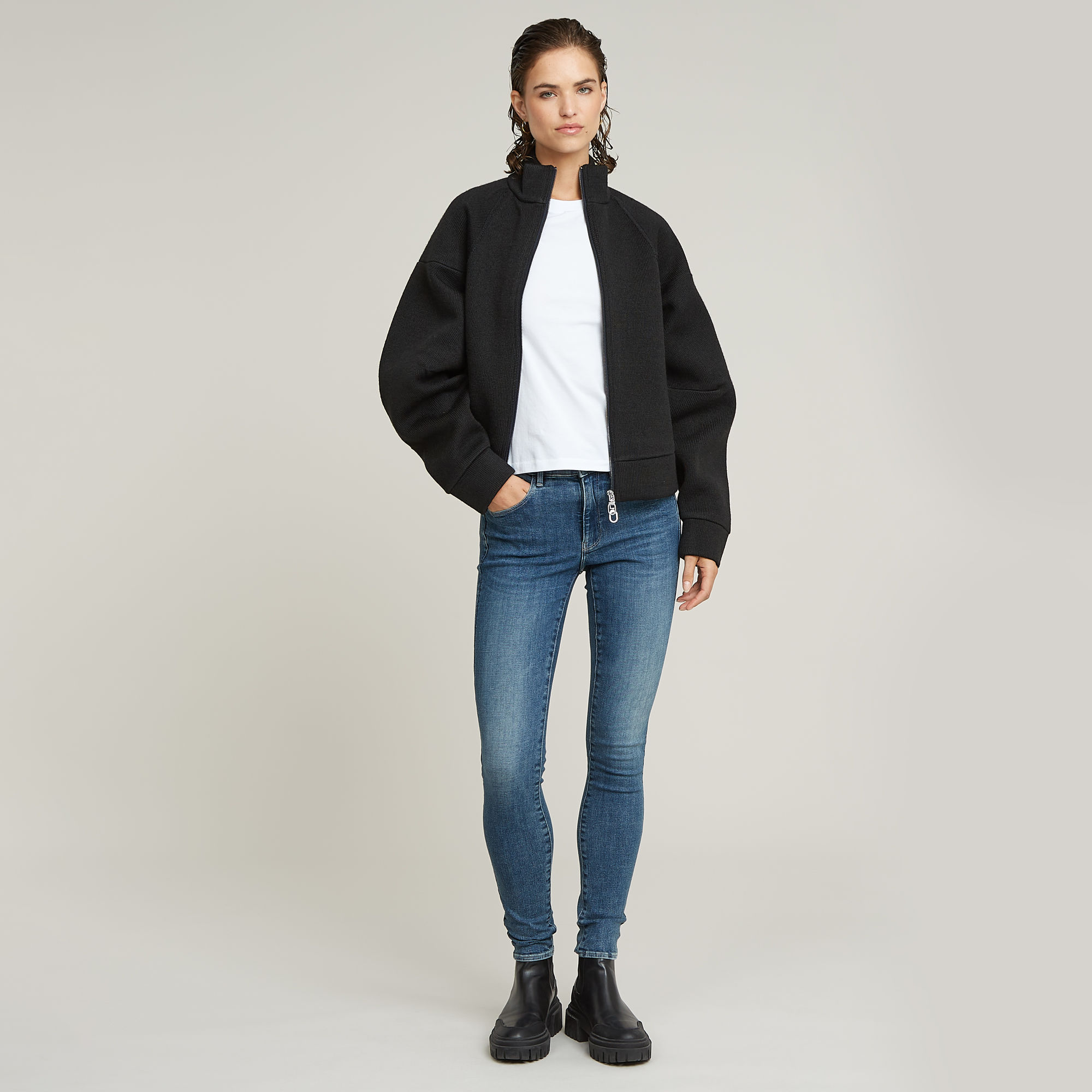 G-Star RAW 3301 Skinny Jeans Midden blauw Dames