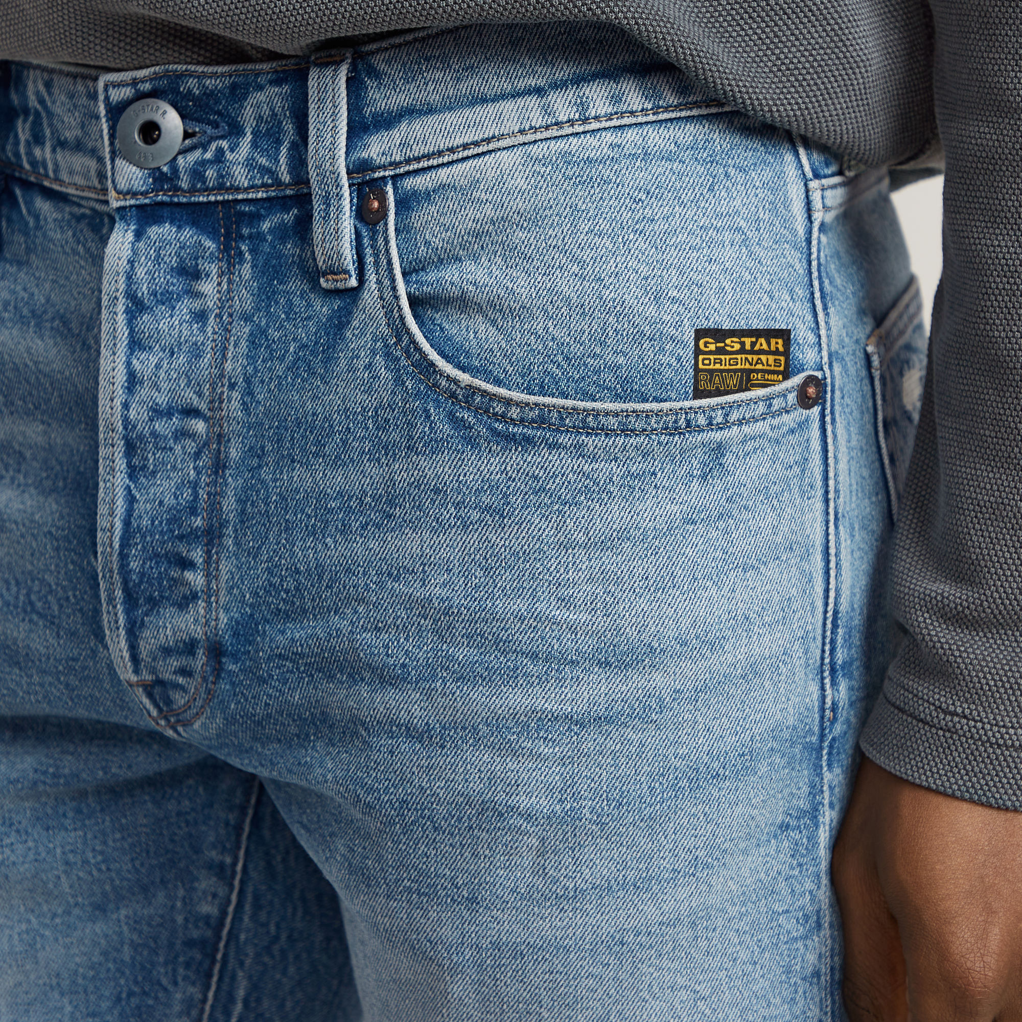 G-Star RAW 3301 Slim Jeans Midden blauw Heren