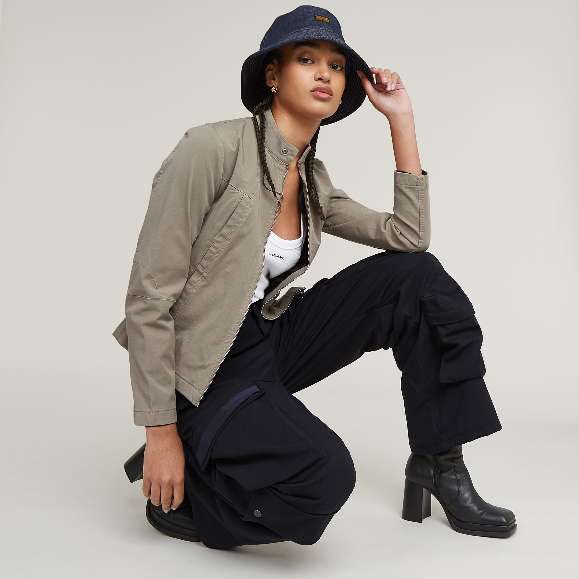 G-Star RAW Mega Cargobroek Donkerblauw Dames