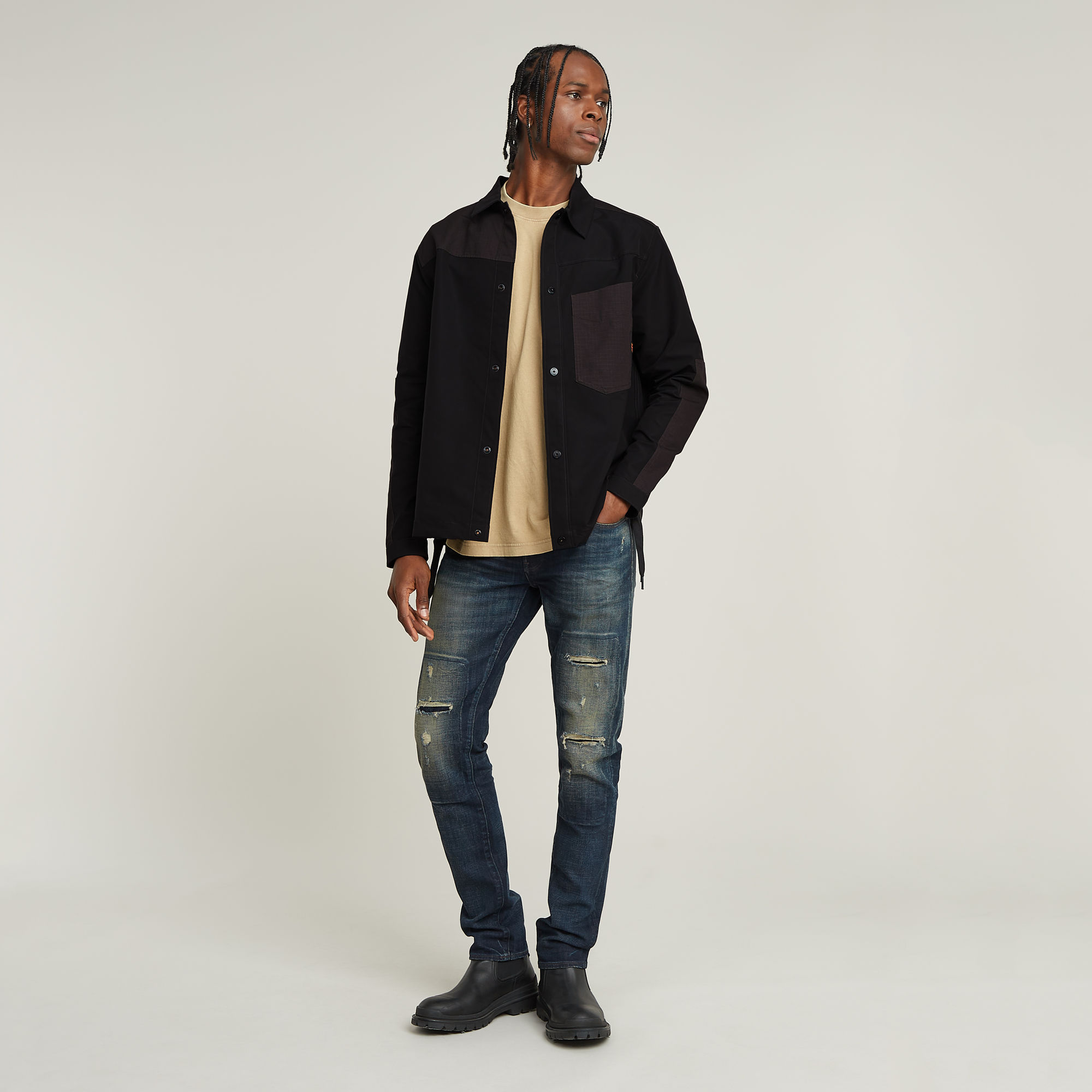 G-Star RAW 3301 Slim Jeans Donkerblauw Heren