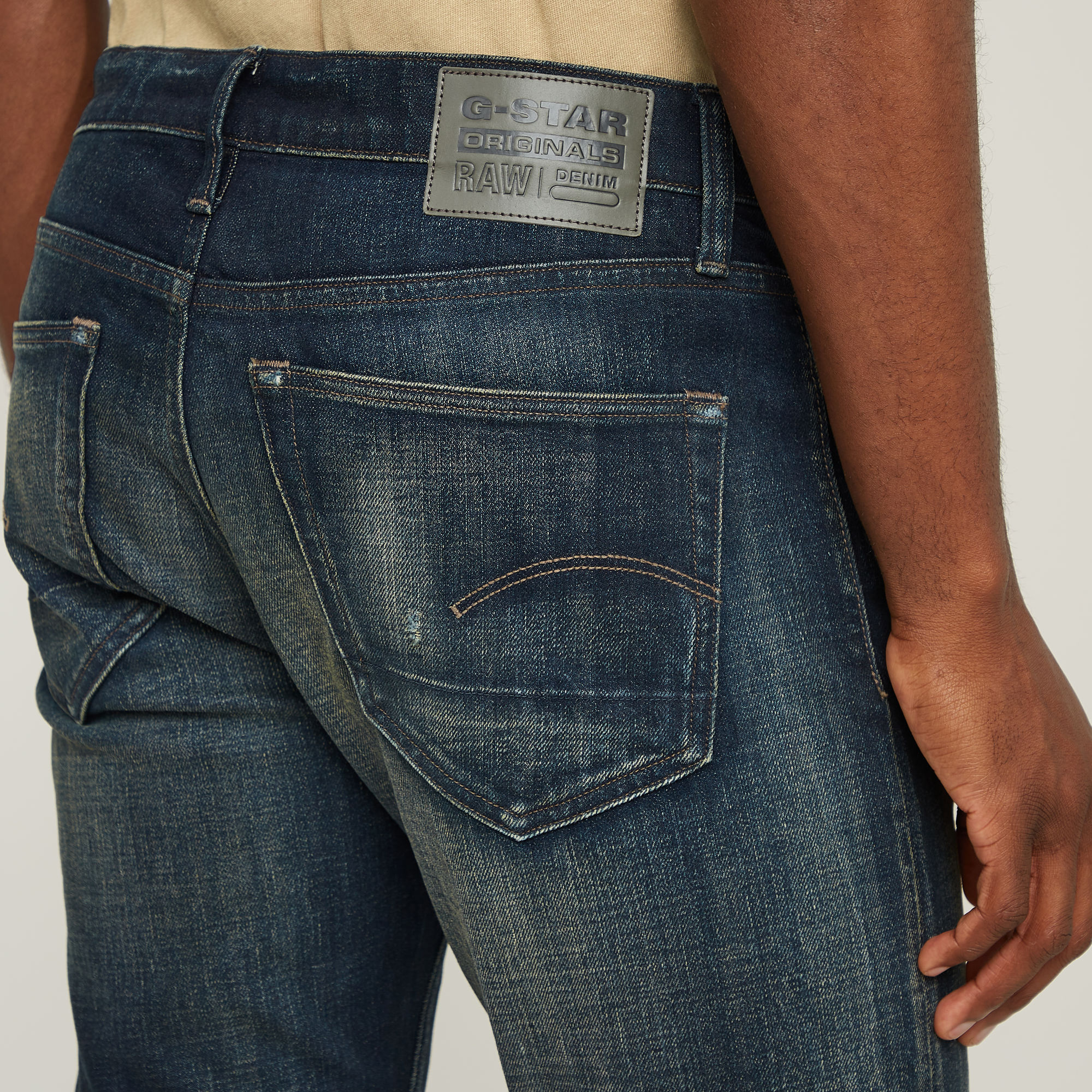 G-Star RAW 3301 Slim Jeans Donkerblauw Heren