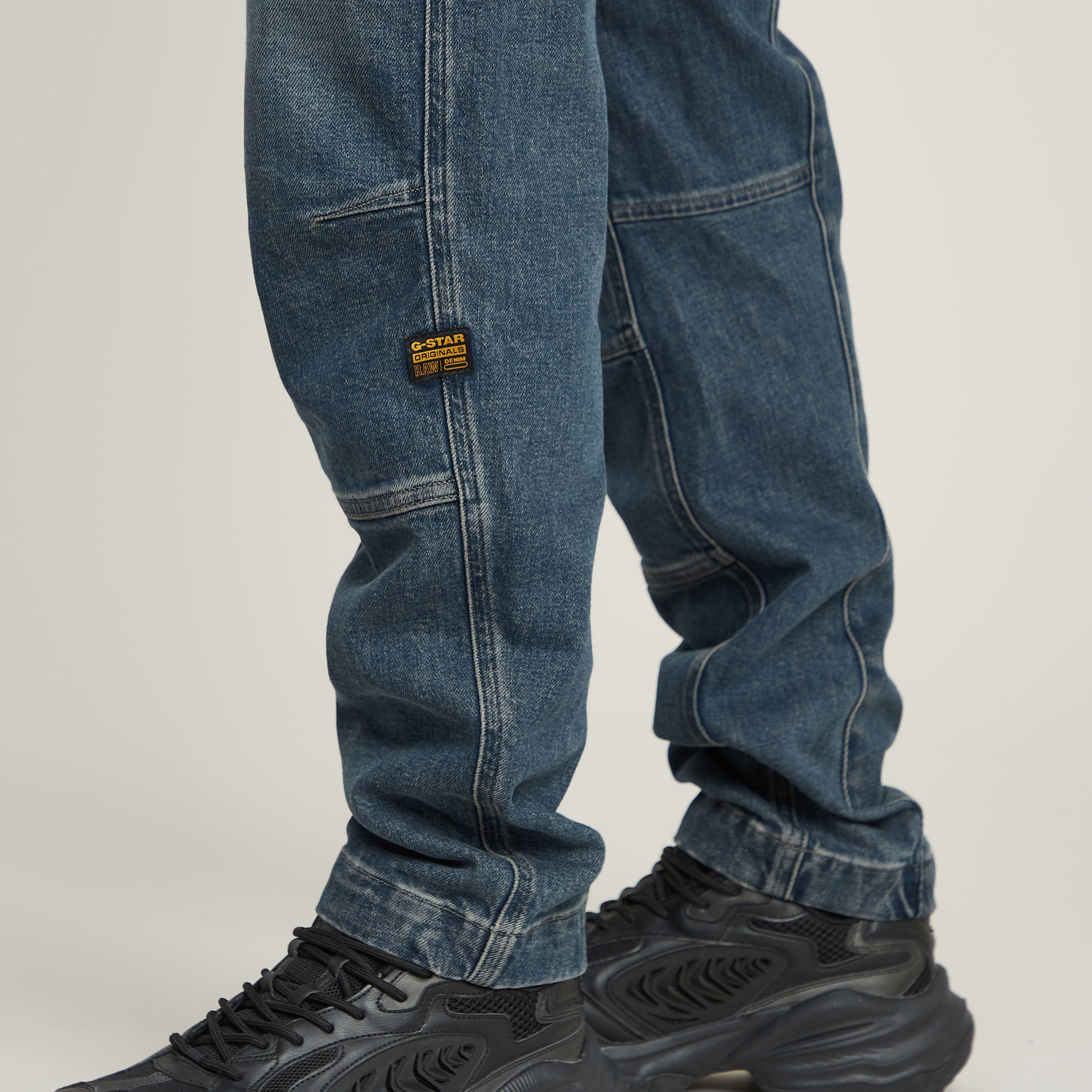 G-Star RAW Rovic Zip 3D Regular Tapered Denim Jeans Donkerblauw Heren