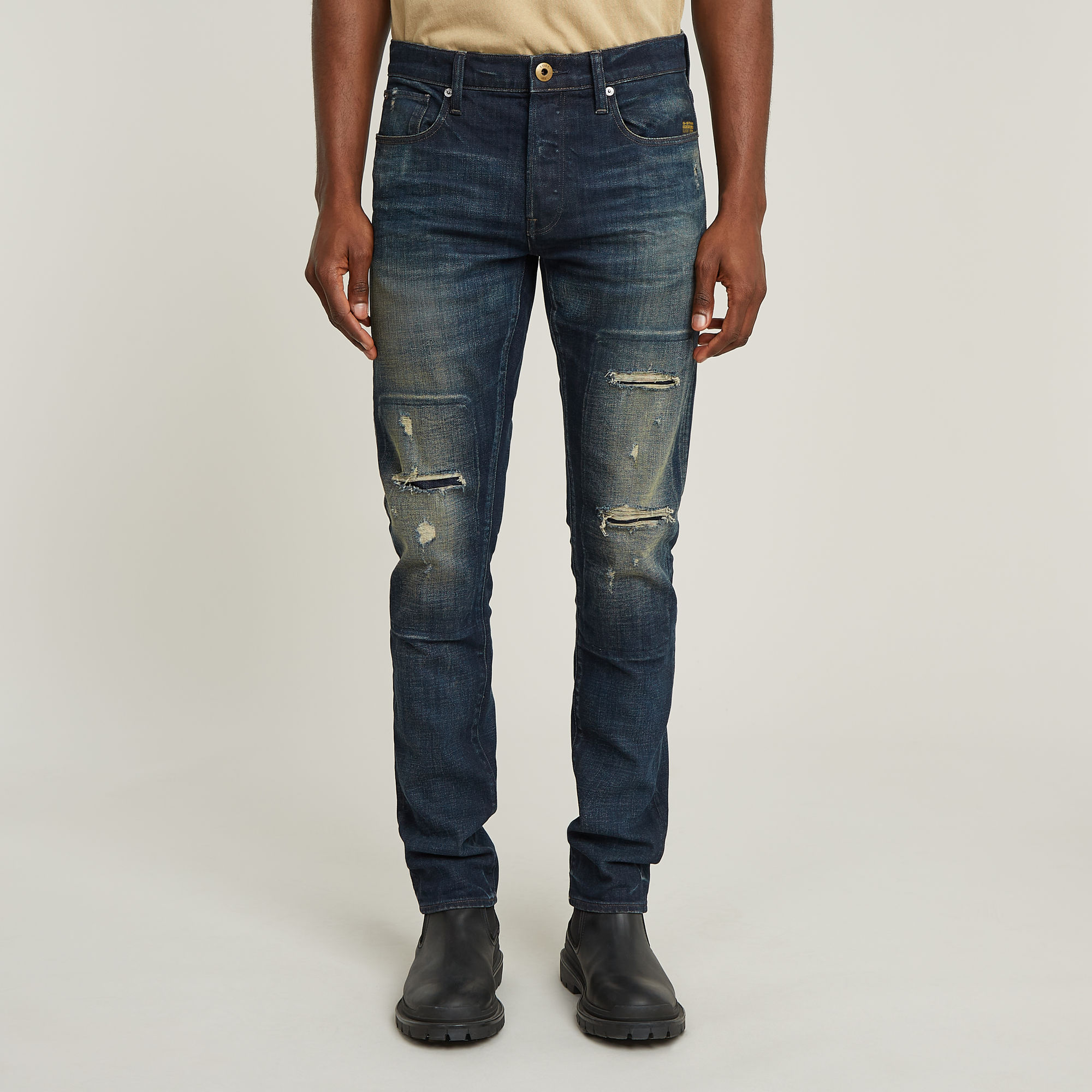 

3301 Slim Jeans - Donkerblauw - Heren