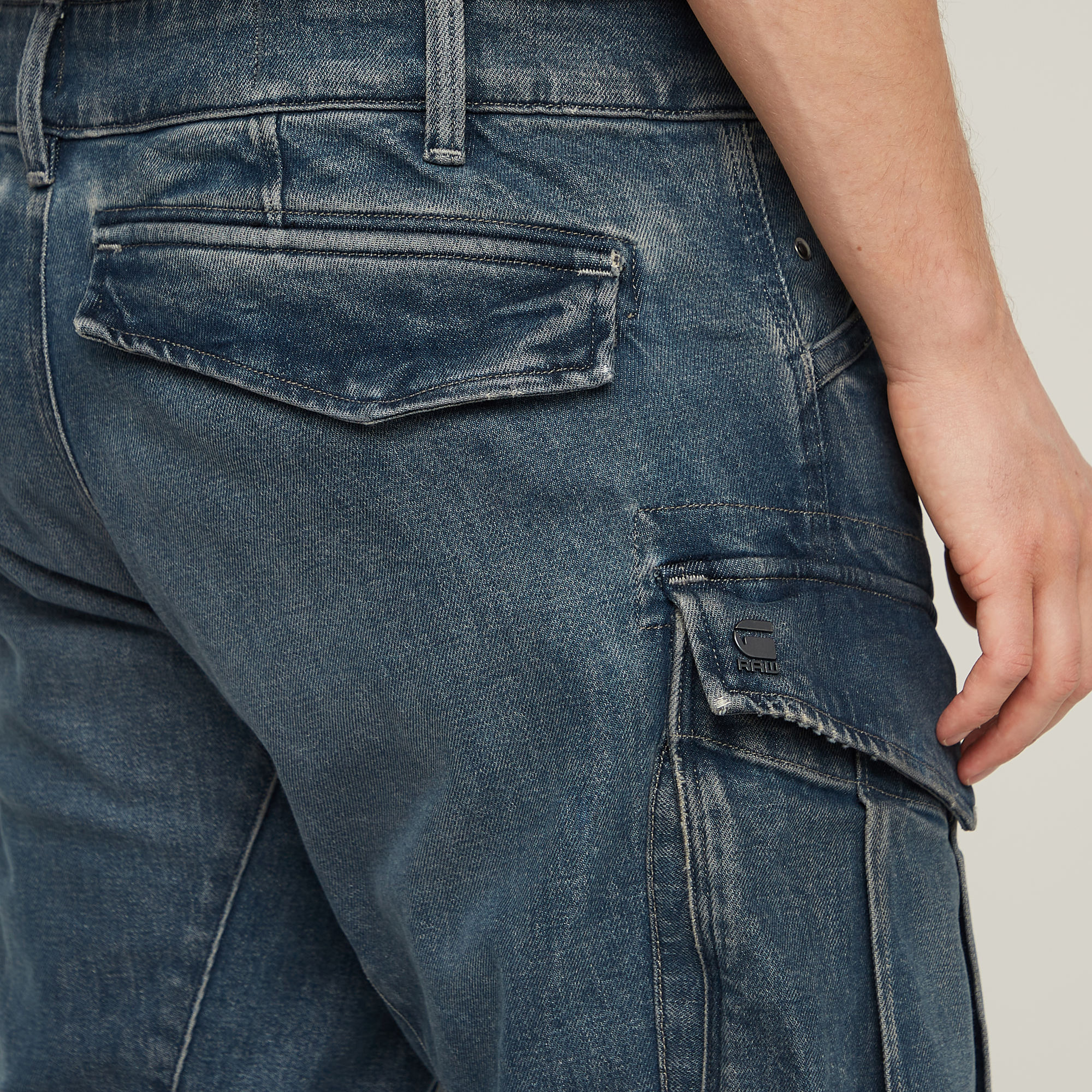 G-Star RAW Rovic Zip 3D Regular Tapered Denim Jeans Donkerblauw Heren