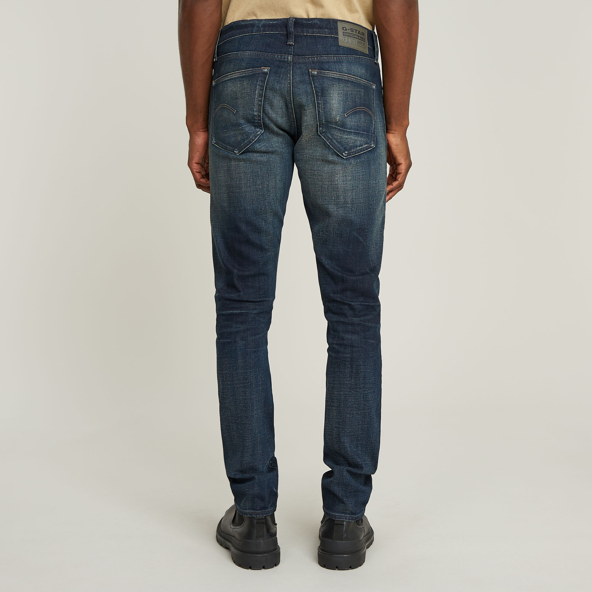 G-Star RAW 3301 Slim Jeans Donkerblauw Heren