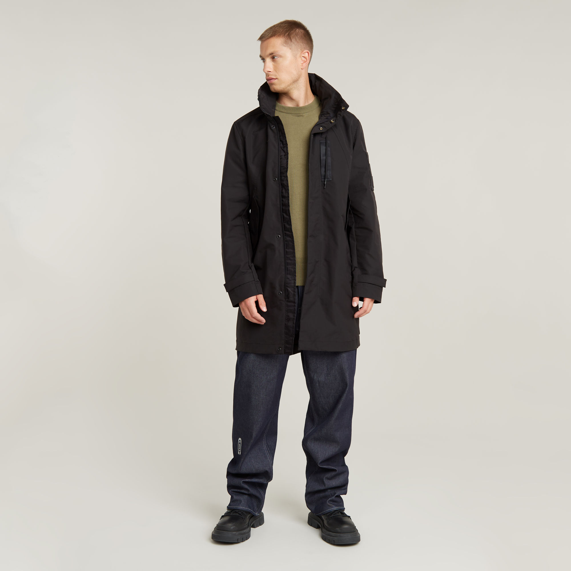 G-Star RAW Tech Jack Unpadded Zwart Heren