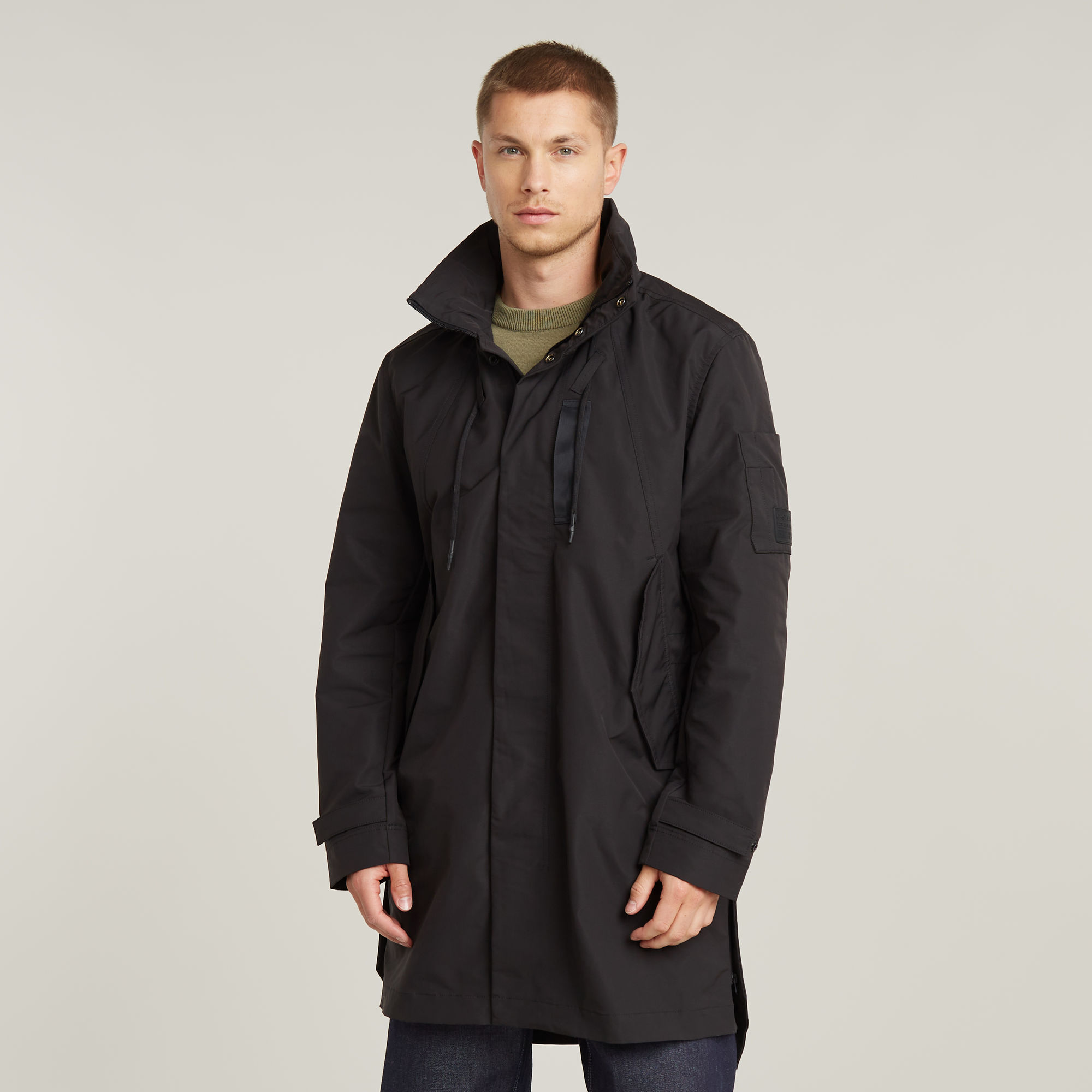 

Tech Unpadded Coat - Black - Men