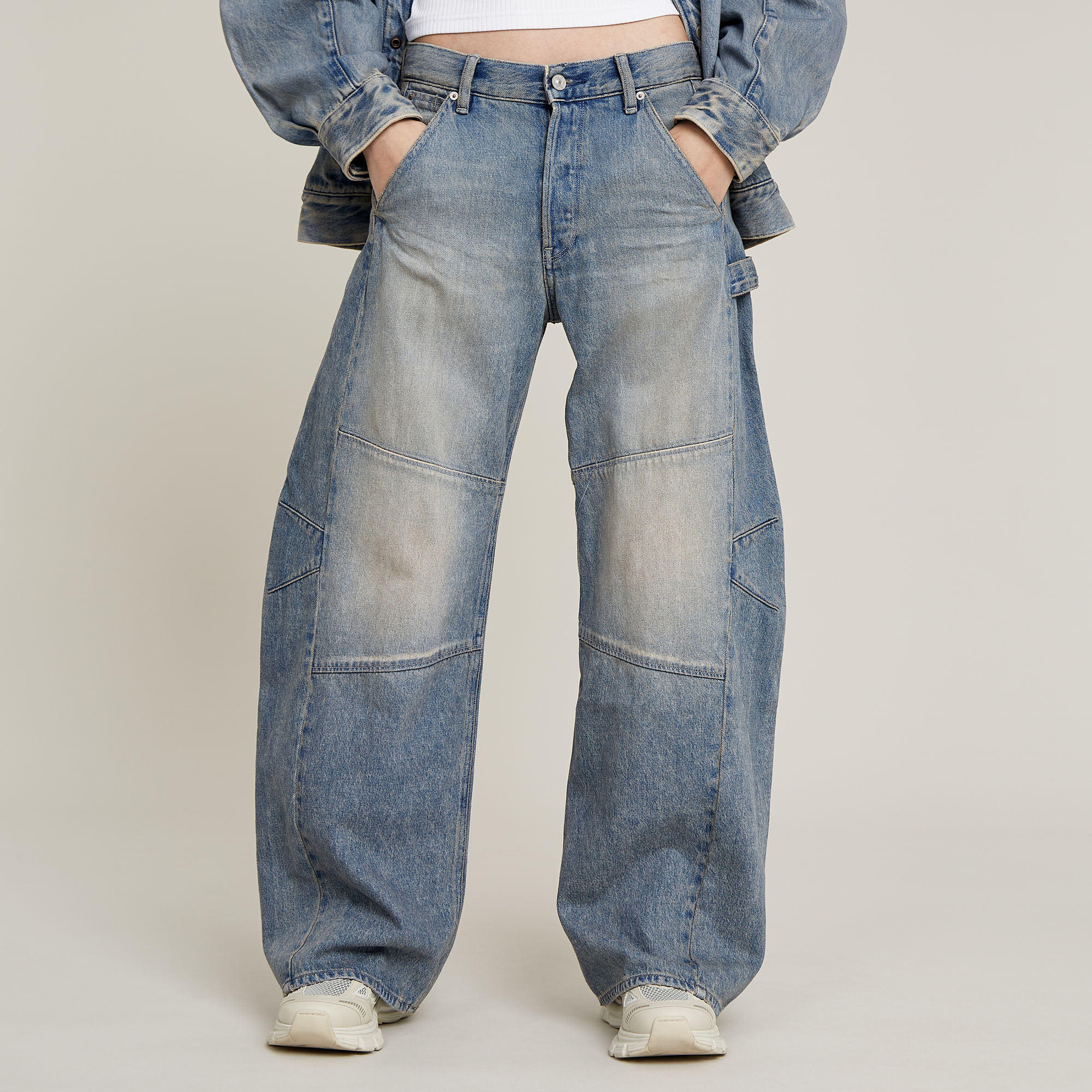 

Bowey 3D Extreme Carpenter Loose Jeans - Light blue - Women