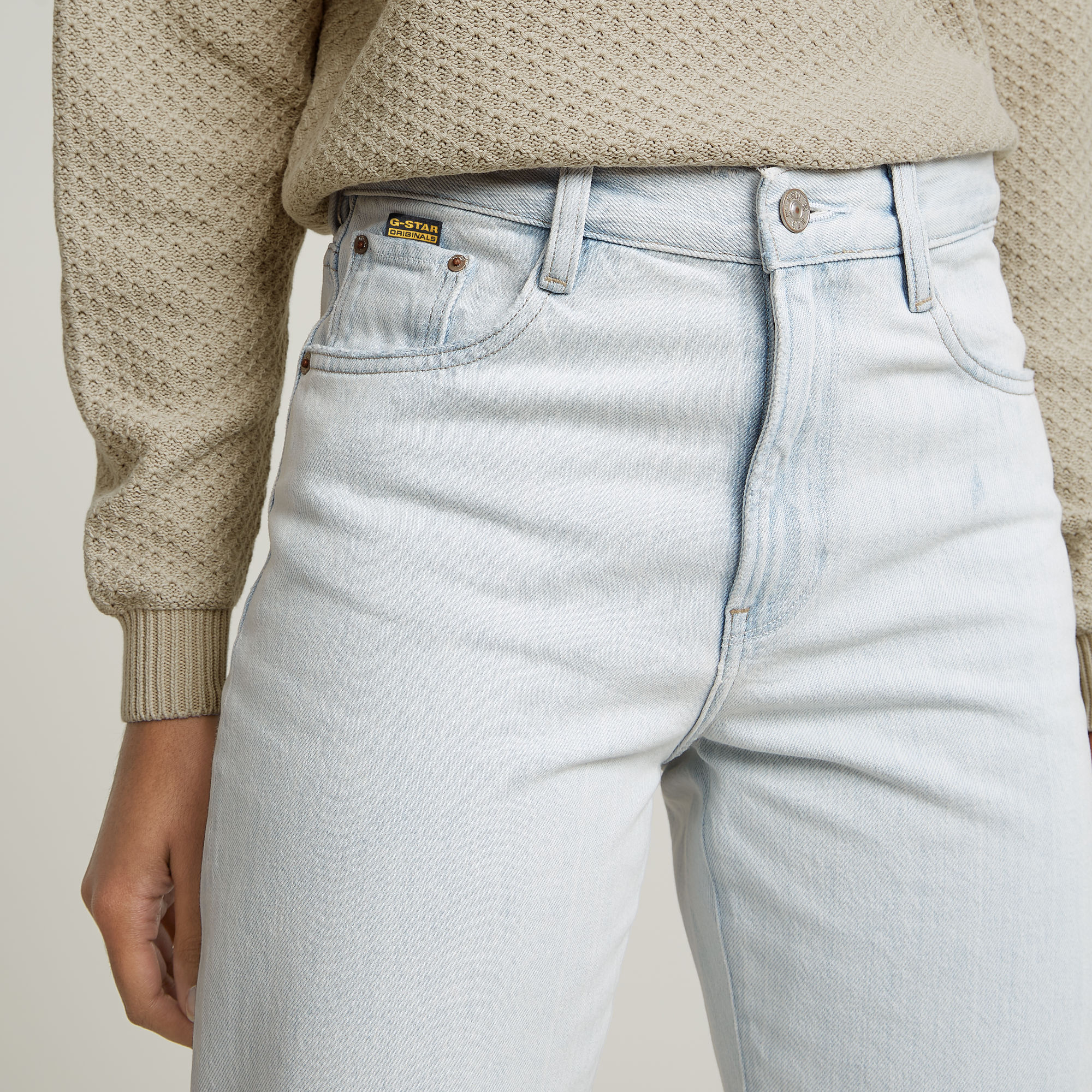 G-Star RAW Viktoria High Straight Jeans Lichtblauw Dames