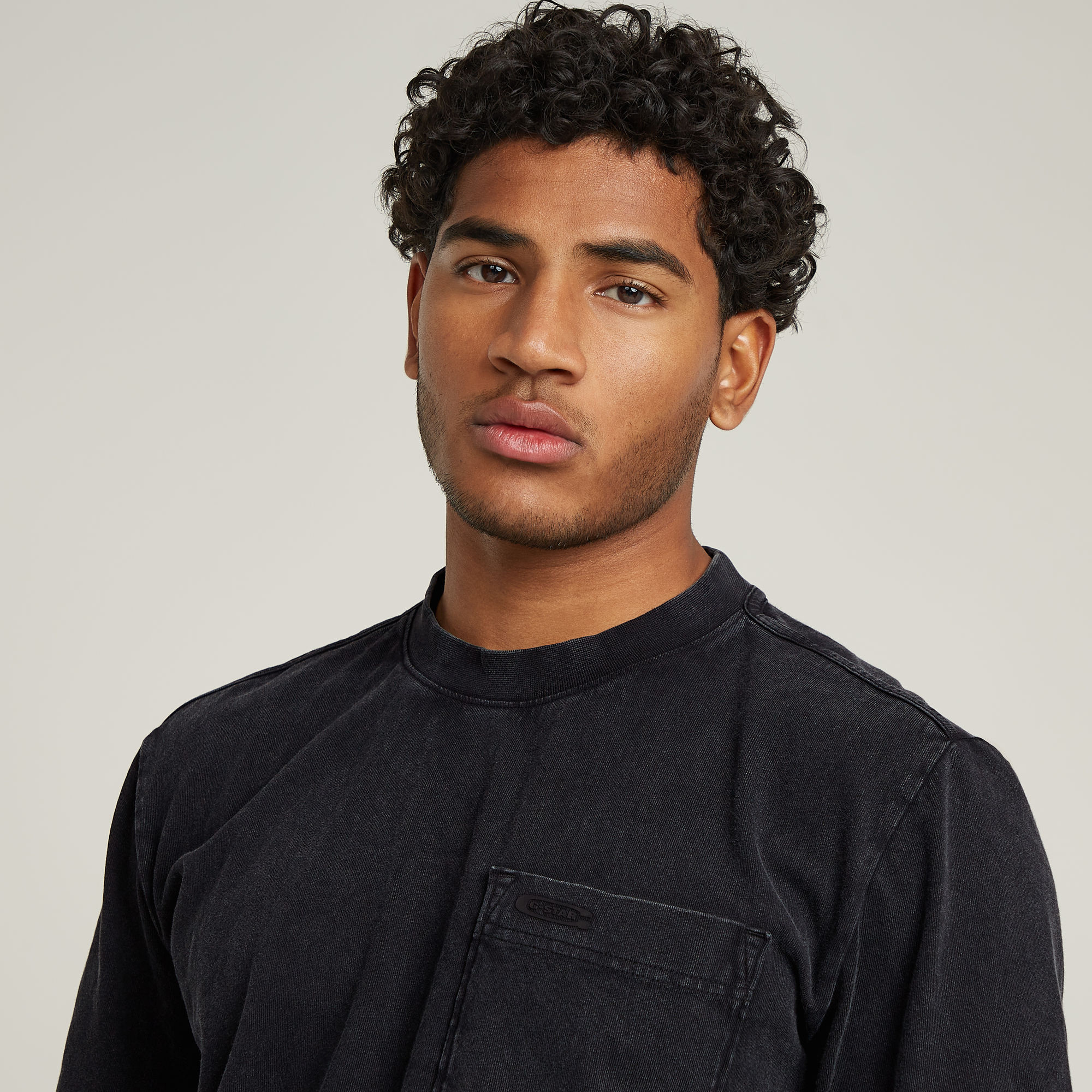 G-Star RAW Washed Pocket T-Shirt Zwart Heren