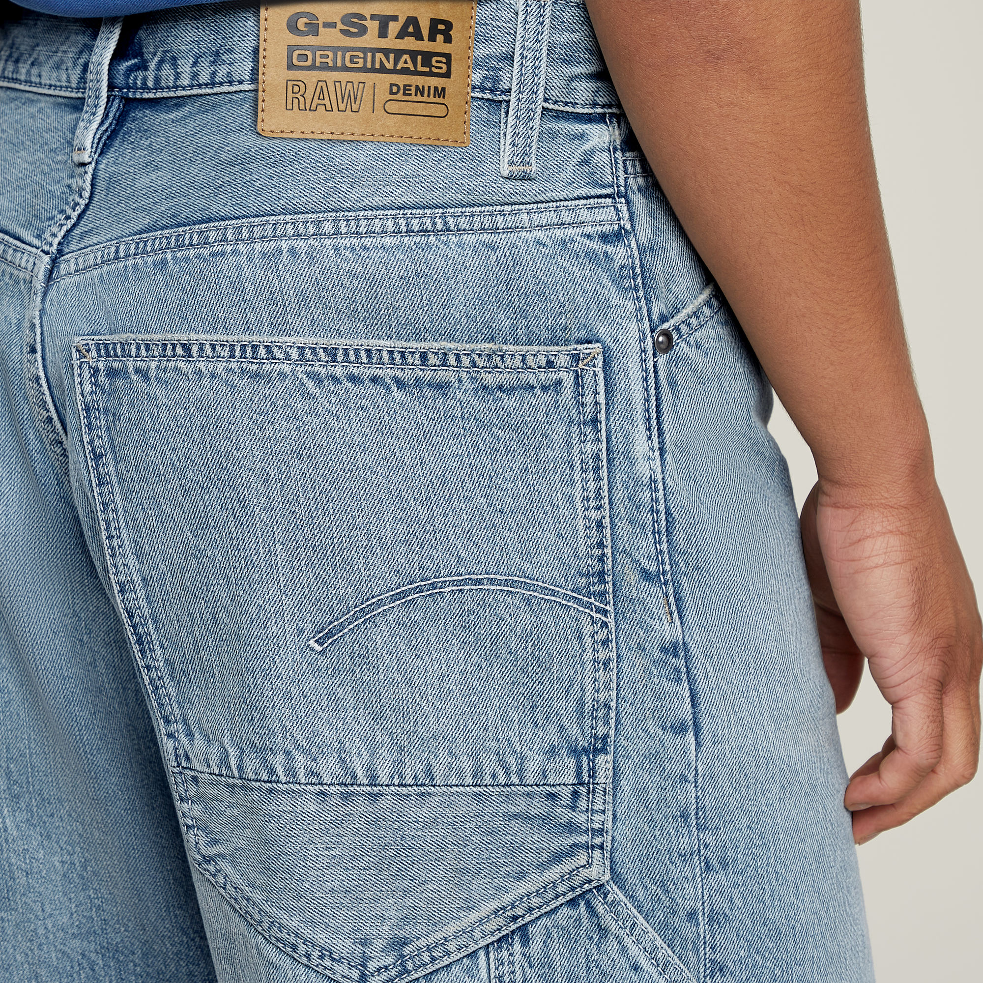G-Star RAW Bam Logger Short Lichtblauw Heren