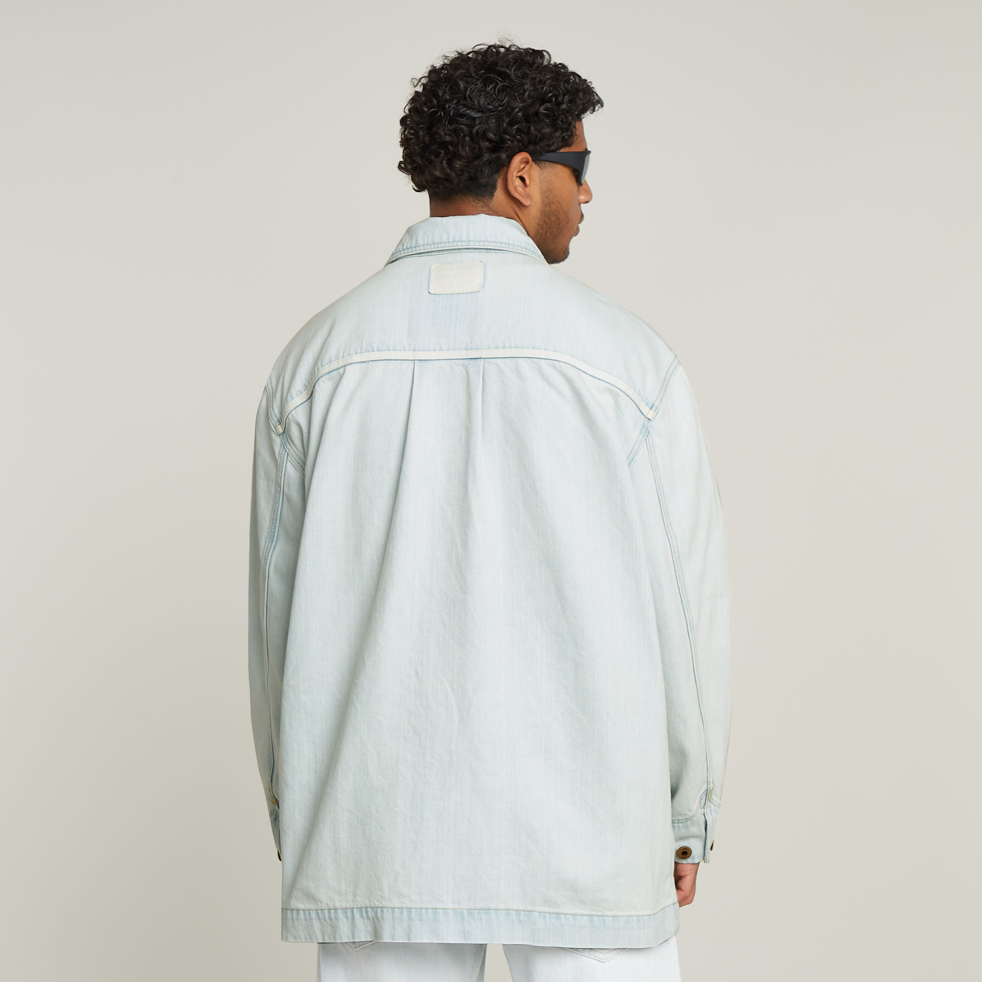 G-Star RAW Oversized Chore Jack Lichtblauw Heren