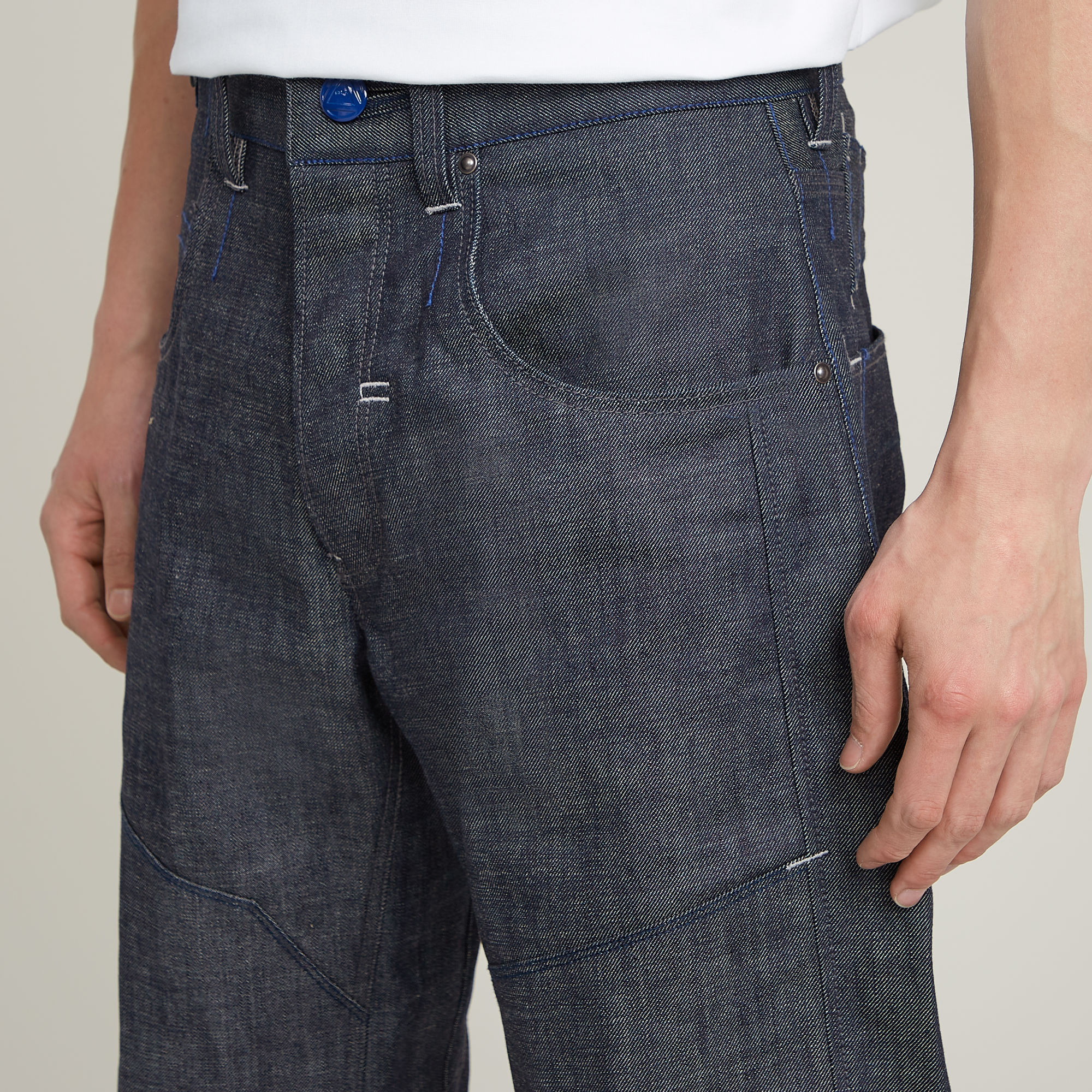 G-Star RAW G-STAR Origins Bend 3D Loose Selvedge Jeans Donkerblauw Heren