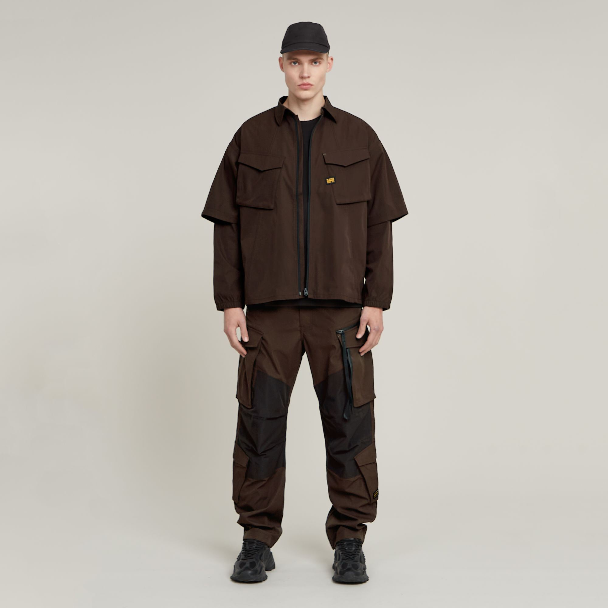 G-Star RAW Rovic Zip 3D Loose Broek Bruin Heren