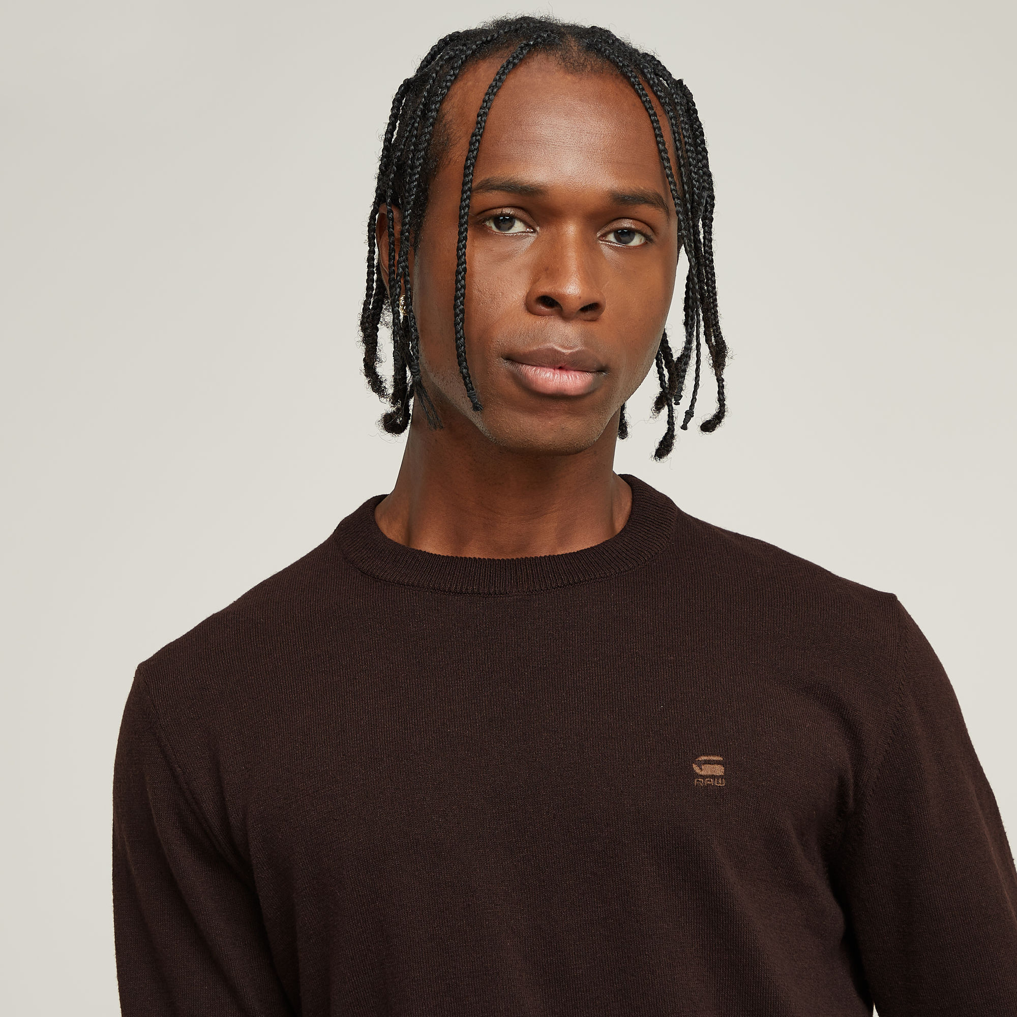 G-Star RAW Premium Core Gebreide Trui Bruin Heren