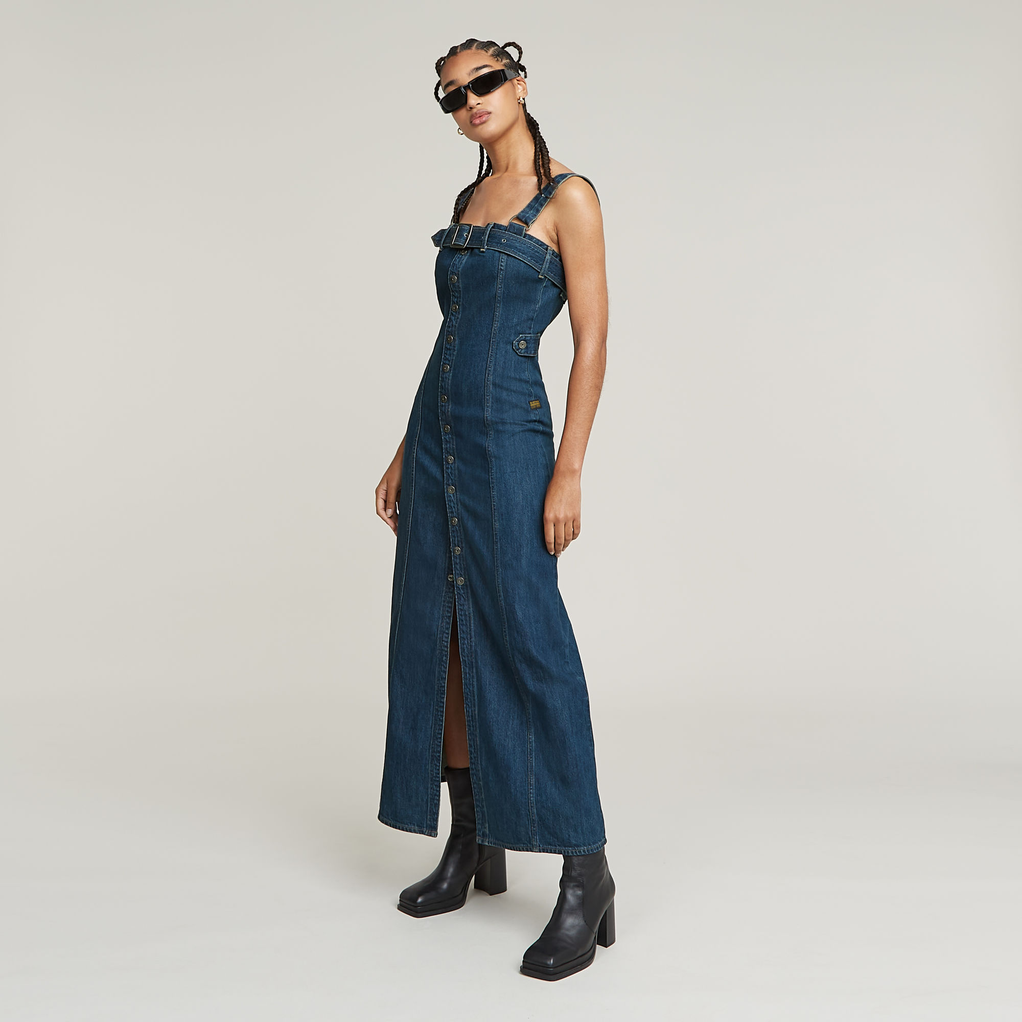 G-Star RAW Snaps Jurk Donkerblauw Dames