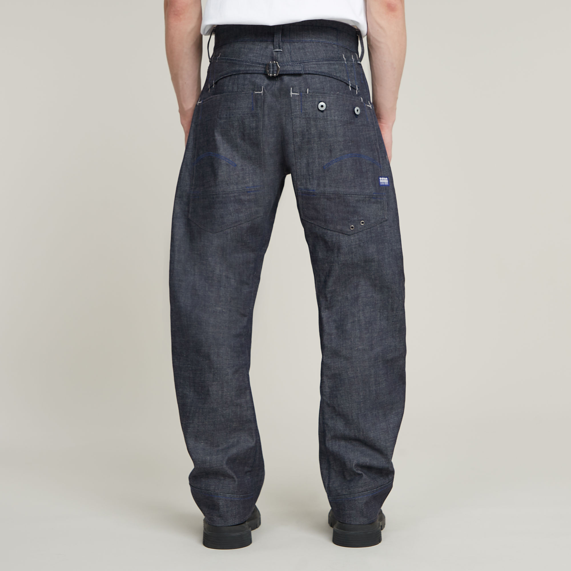 G-Star RAW G-STAR Origins Bend 3D Loose Selvedge Jeans Donkerblauw Heren