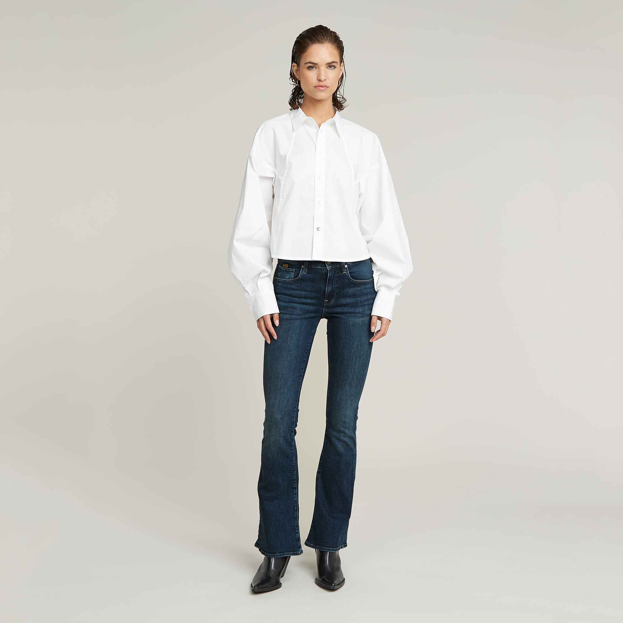 G-Star RAW Macro Balloon Shirt Wit Dames