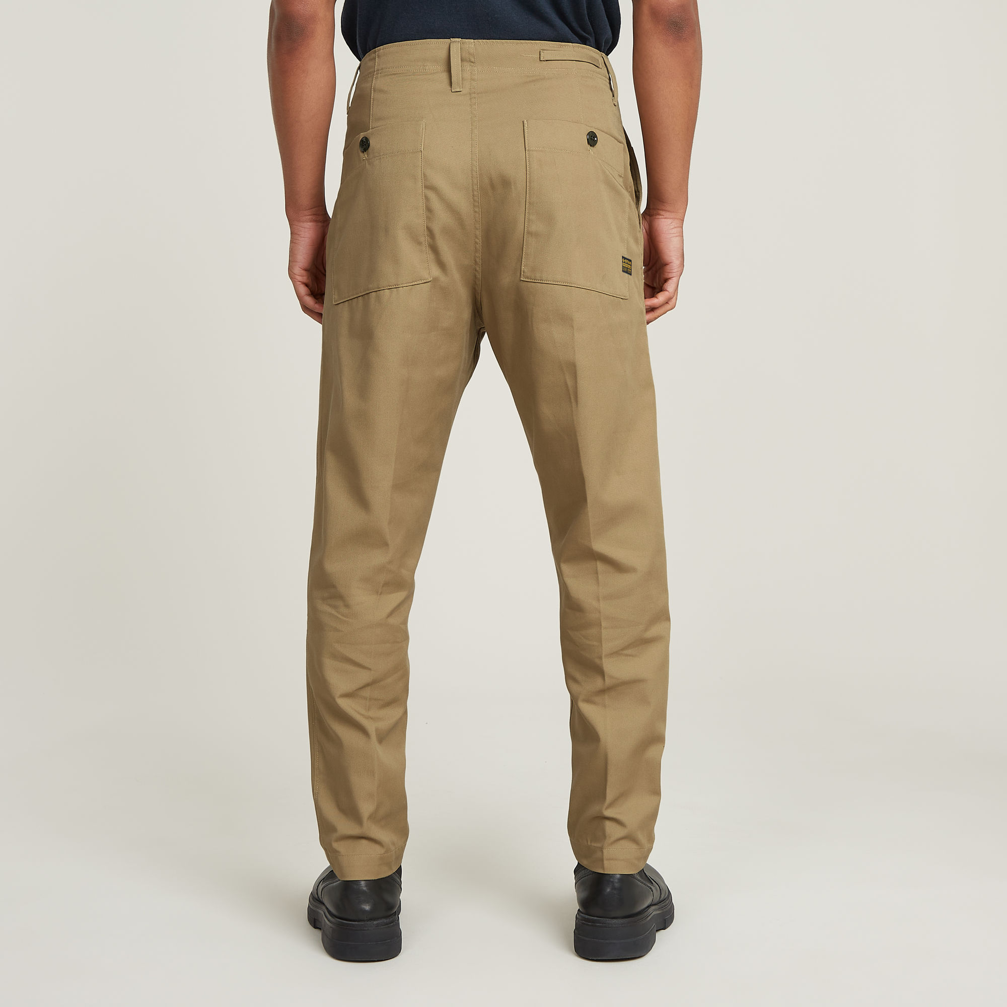 G-Star RAW Pleated Chino Relaxed Tapered Beige Heren