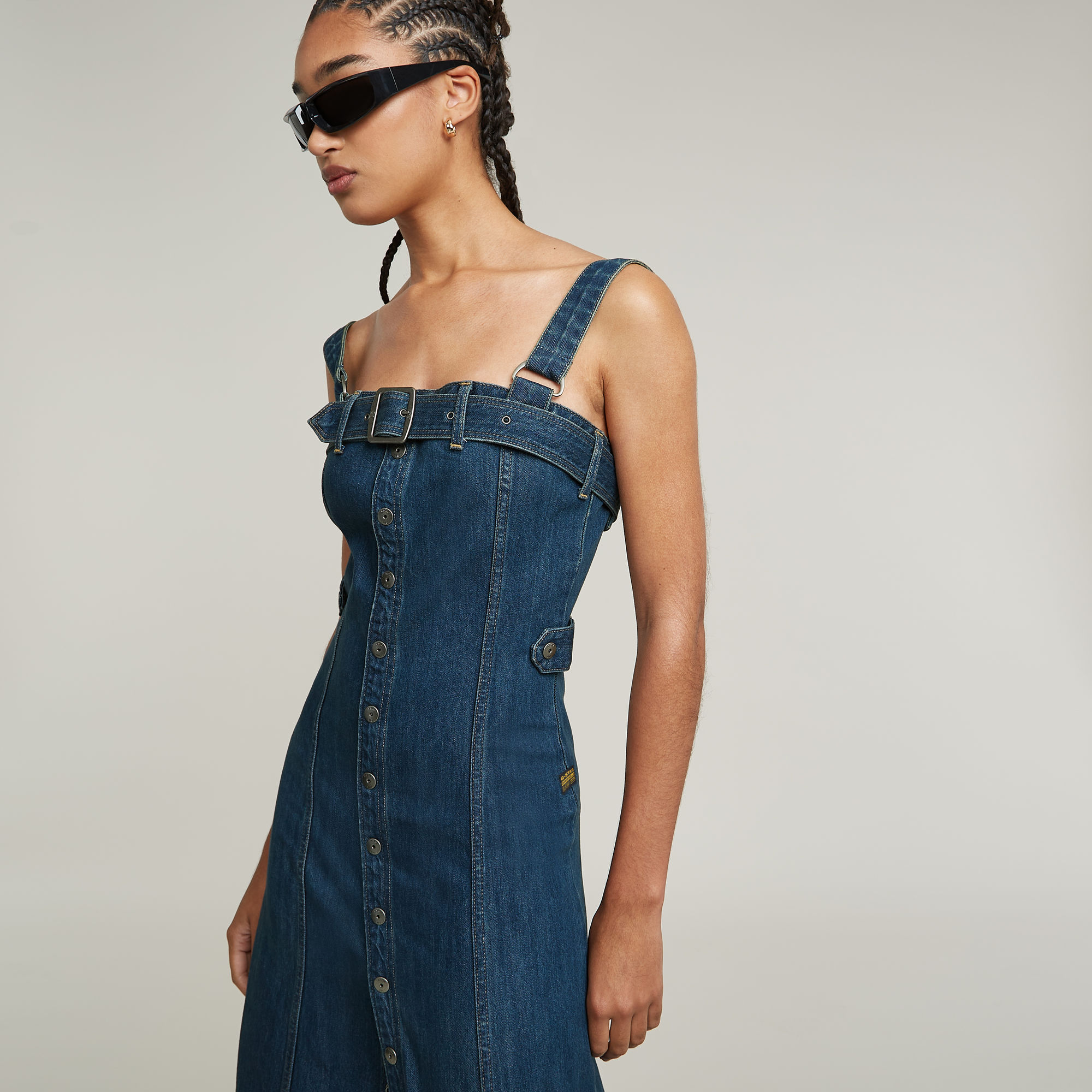 G-Star RAW Snaps Jurk Donkerblauw Dames