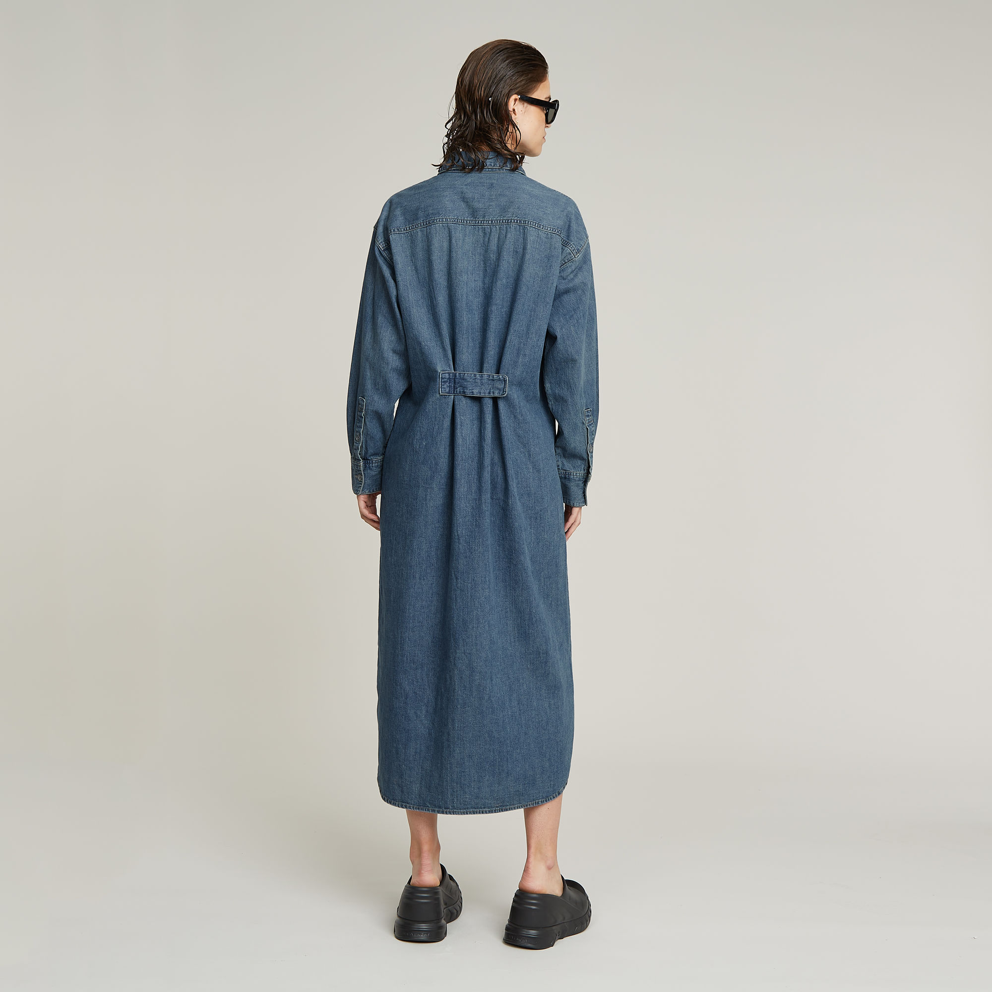 G-Star RAW Long Tab Blousejurk Midden blauw Dames