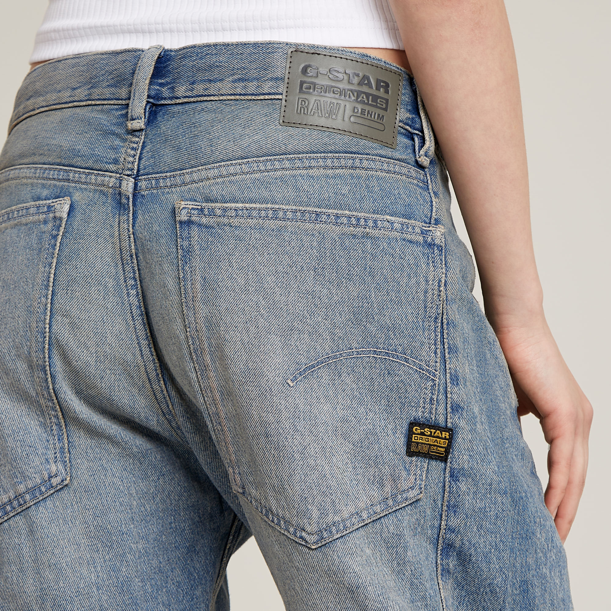 G-Star RAW Bowey 3D Extreme Carpenter Loose Jeans Lichtblauw Dames