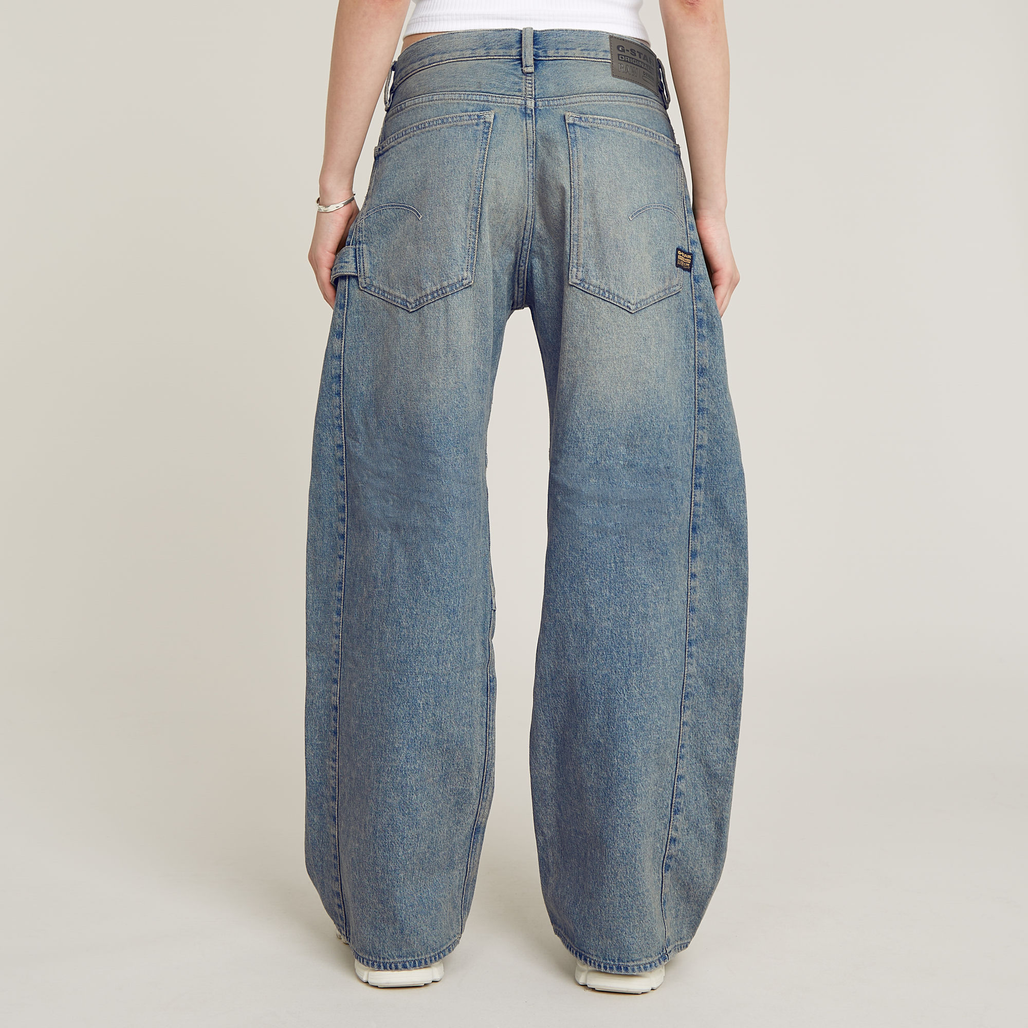 G-Star RAW Bowey 3D Extreme Carpenter Loose Jeans Lichtblauw Dames