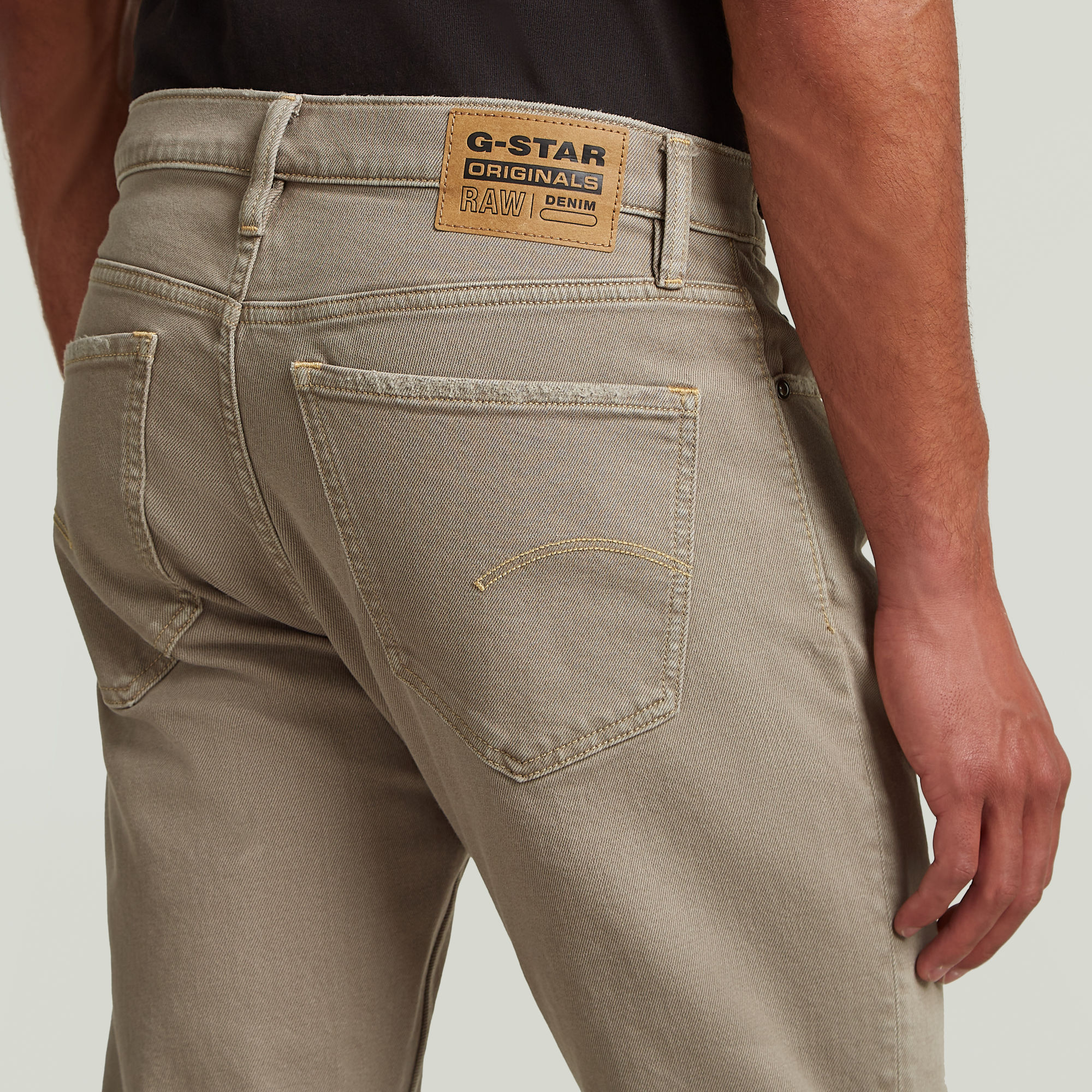 G-Star RAW Mosa Straight Jeans Grijs Heren