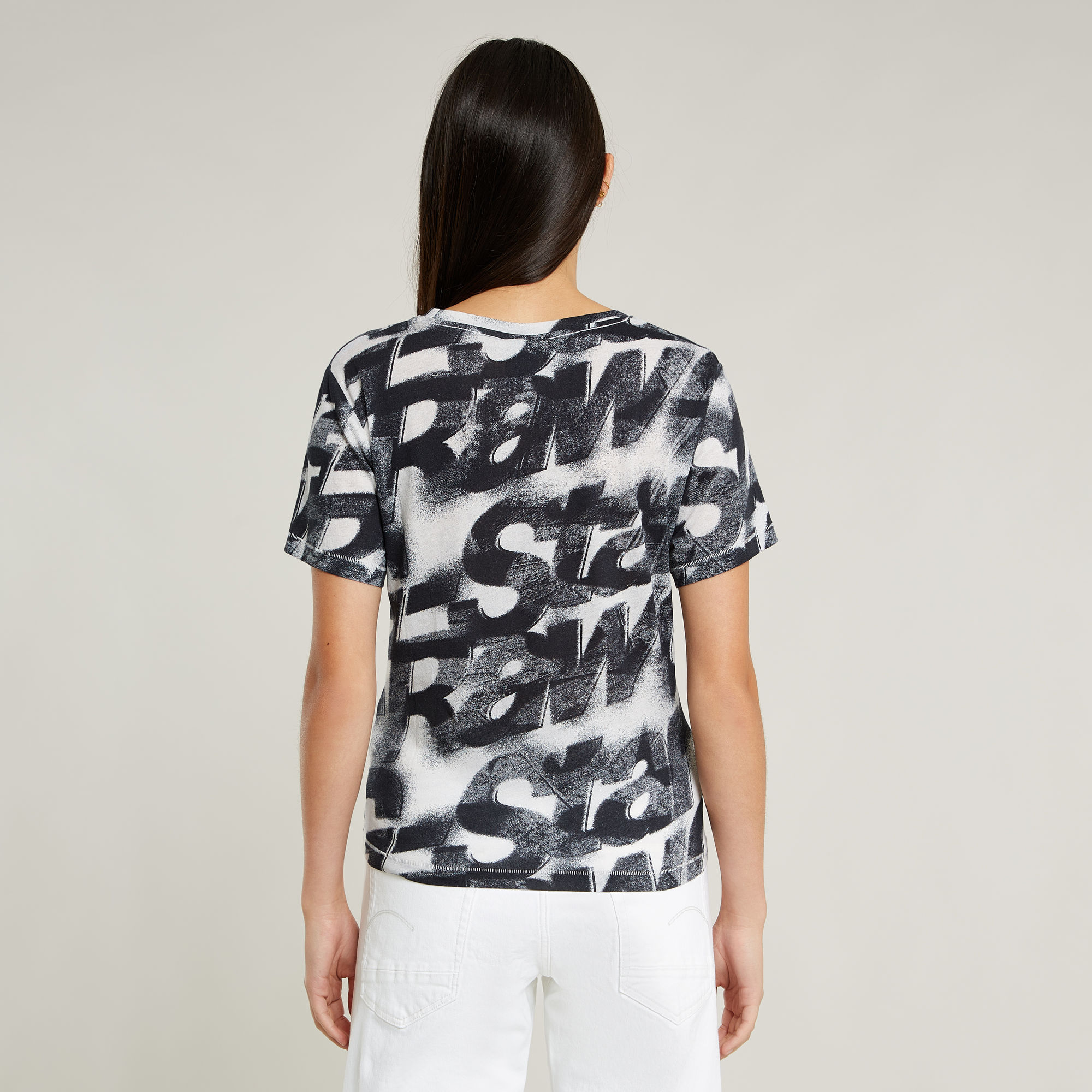 G-Star RAW Sprayed Letters Top Meerkleurig Dames