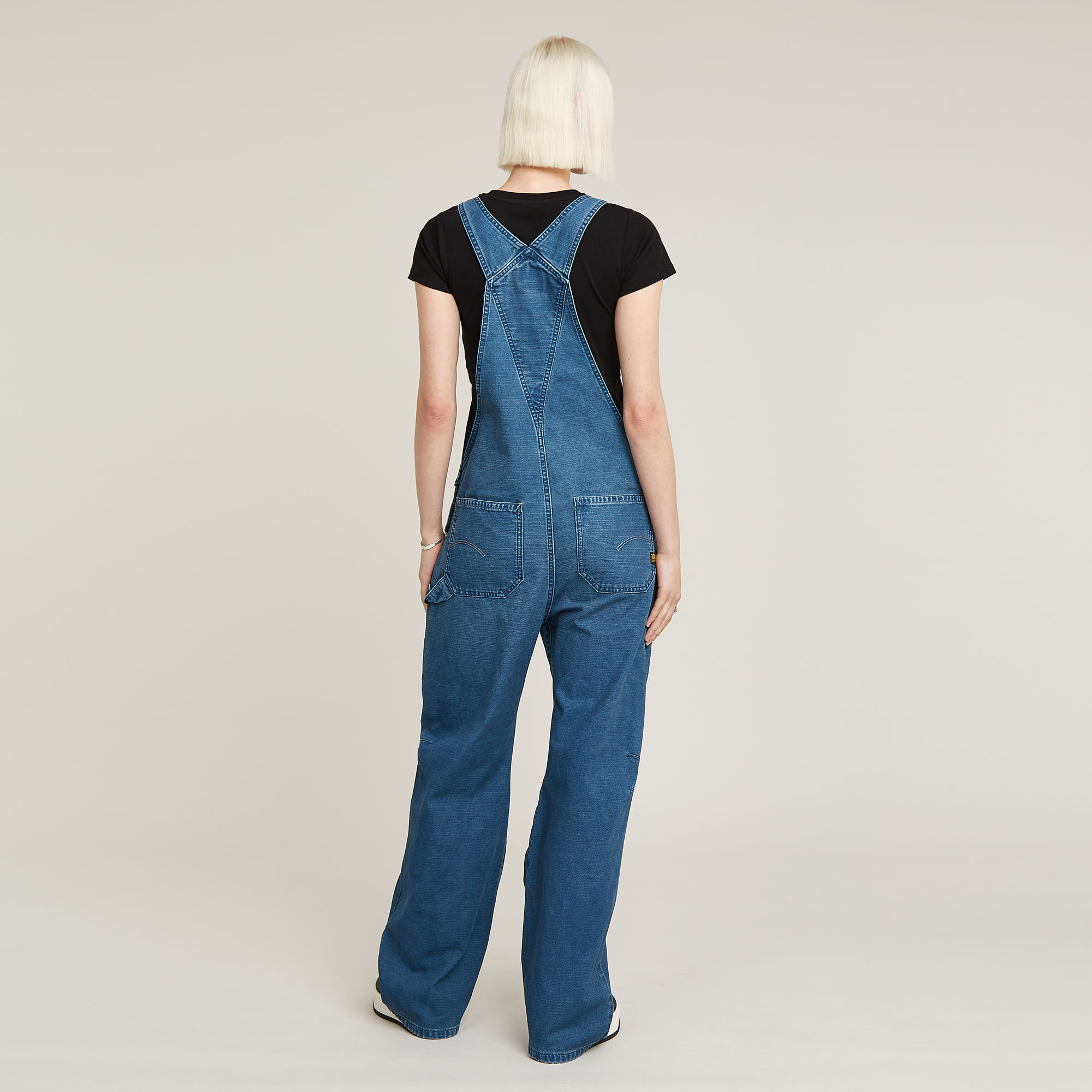 G-Star RAW Bowey 3D Carpenter Loose Overal Midden blauw Dames
