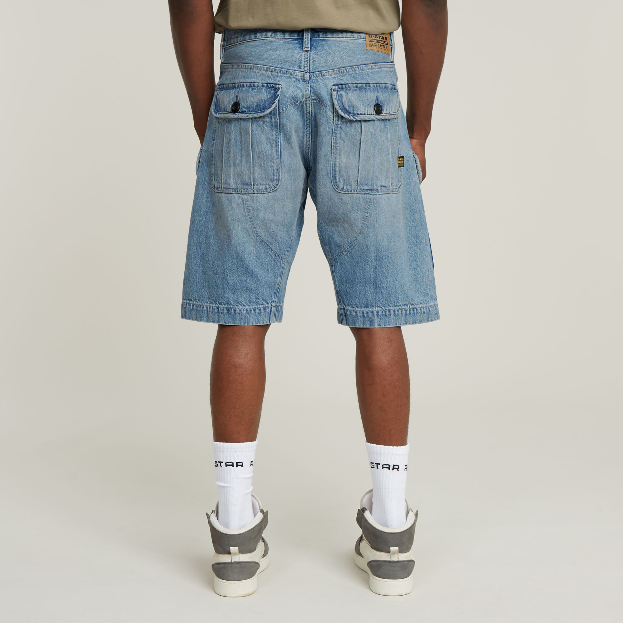 G-Star RAW Bend 3D Cargo Short Lichtblauw Heren